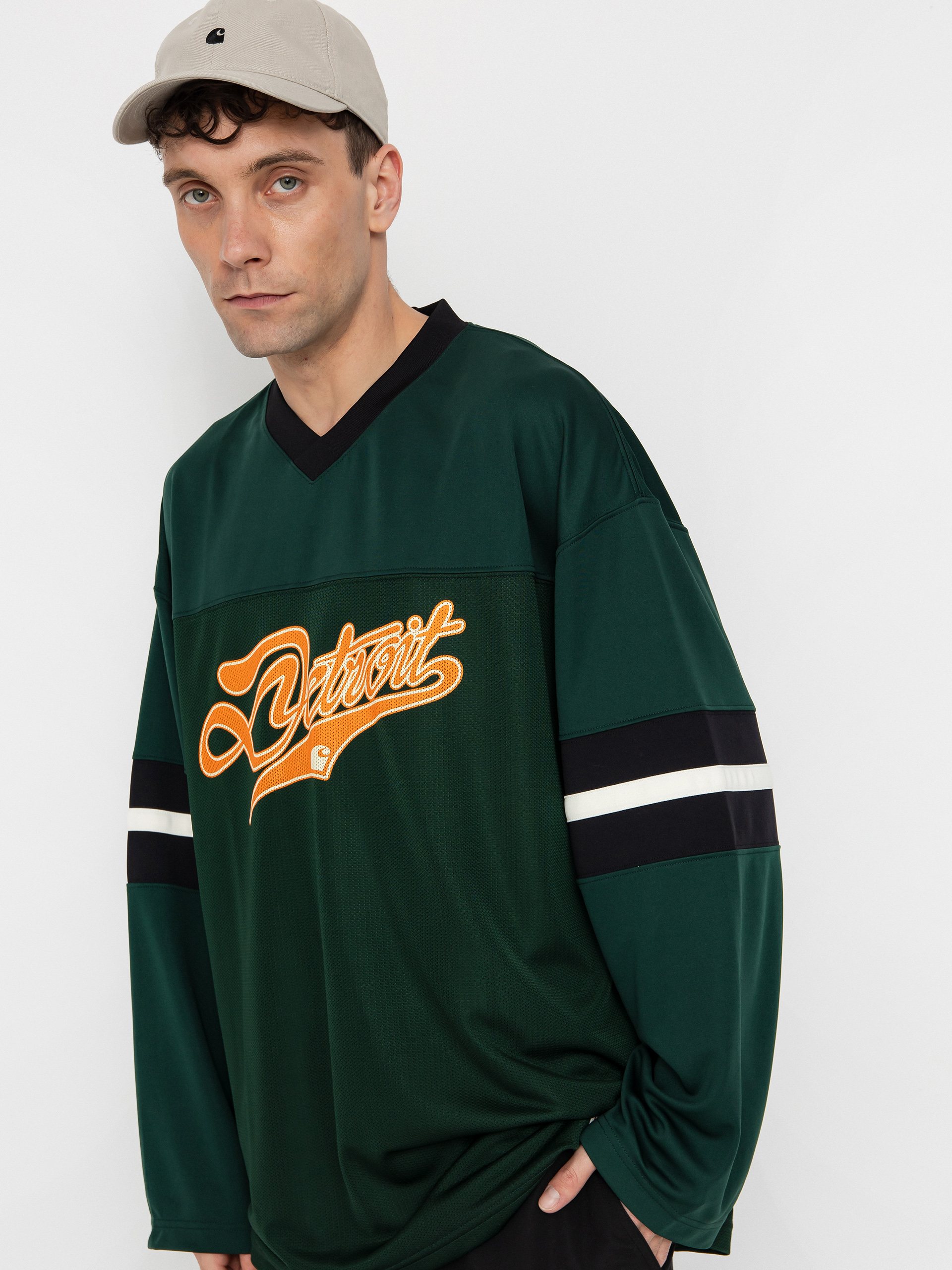 Longsleeve Carhartt WIP Detroit Mesh (conifer/black/wax)