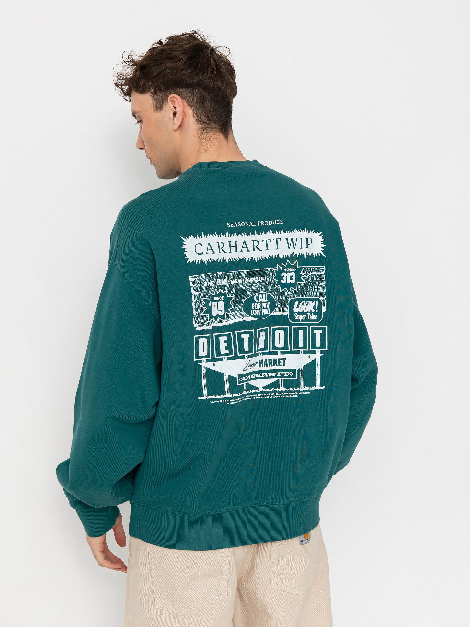 Hanorac Carhartt WIP Catalogue (rainforest/white)