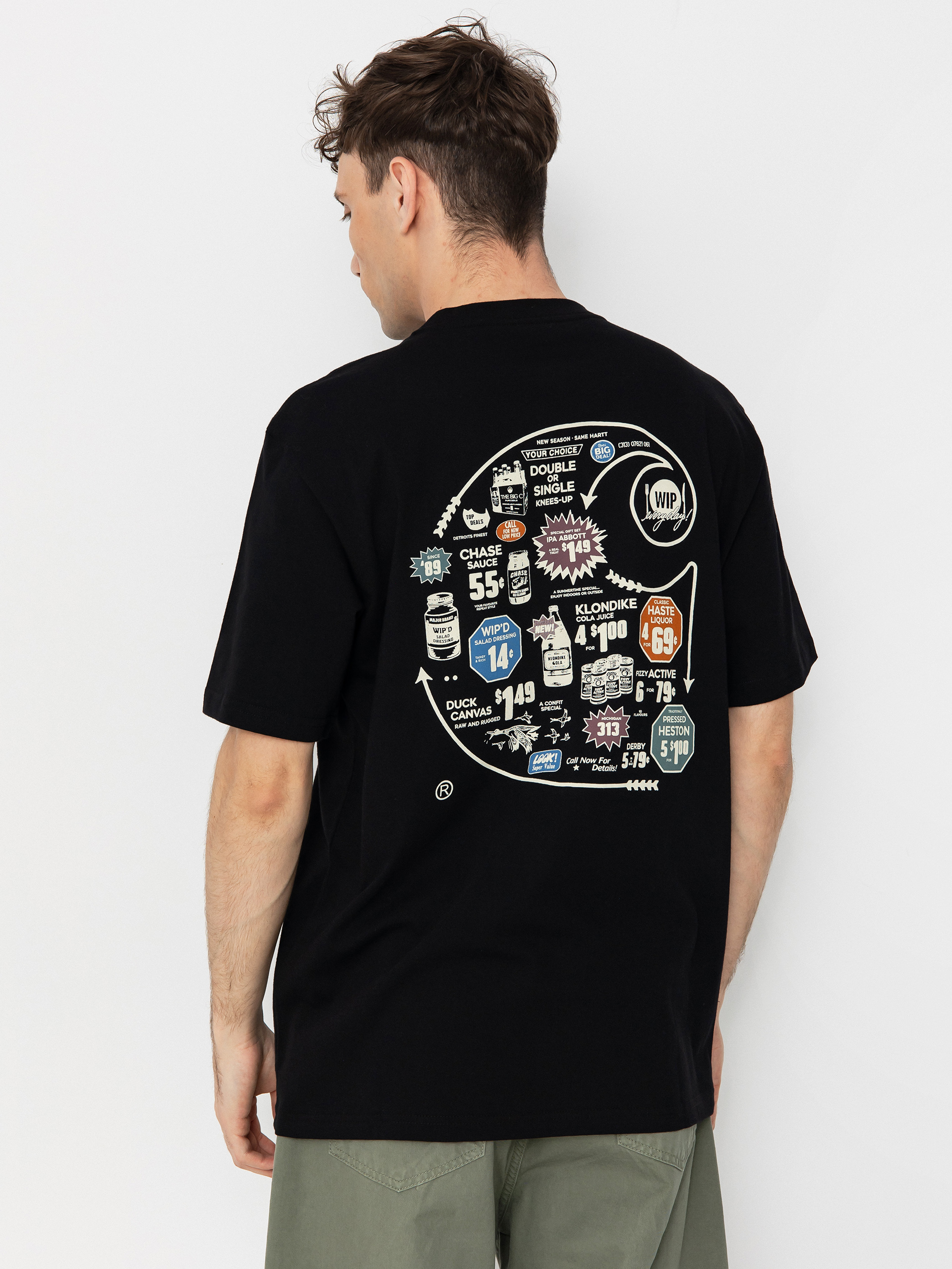 Tricou Carhartt WIP Catalogue C Logo (black)
