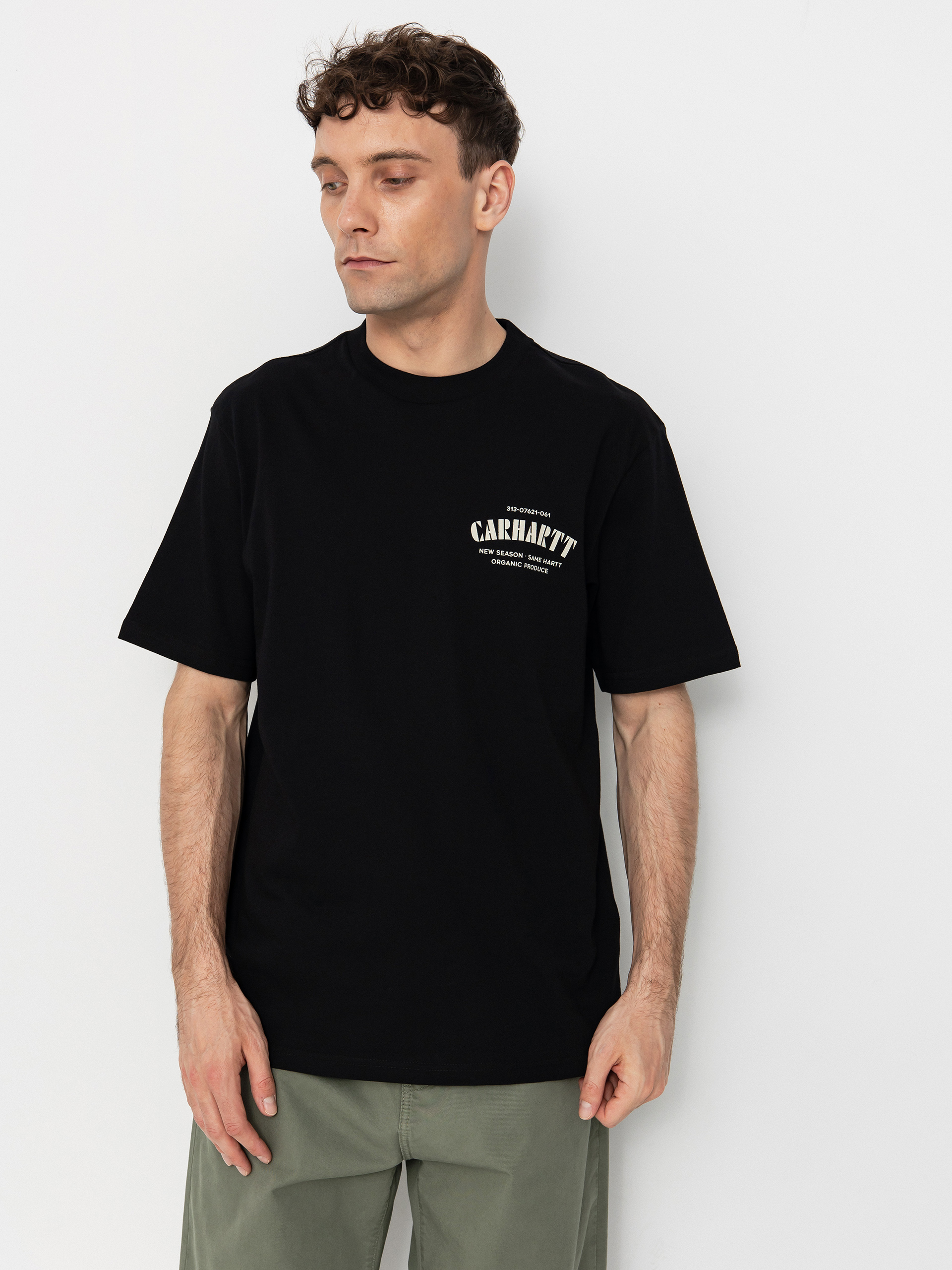 Tricou Carhartt WIP Catalogue C Logo (black)