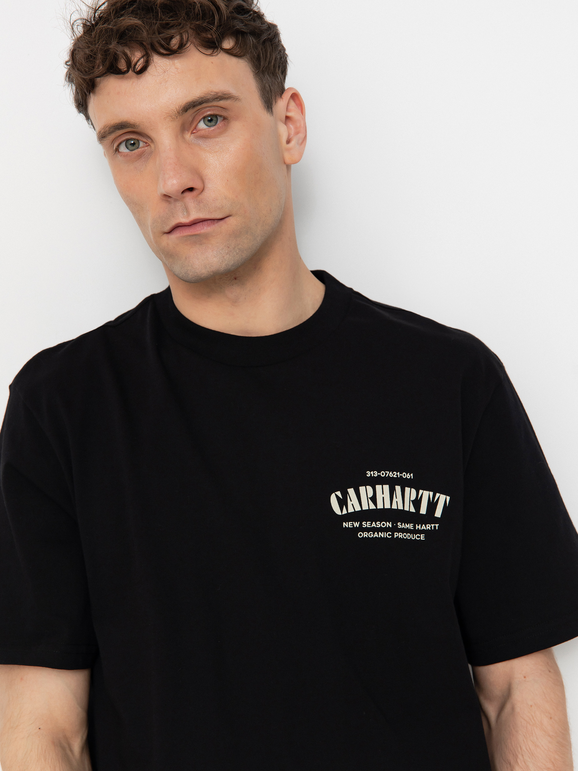 Tricou Carhartt WIP Catalogue C Logo (black)