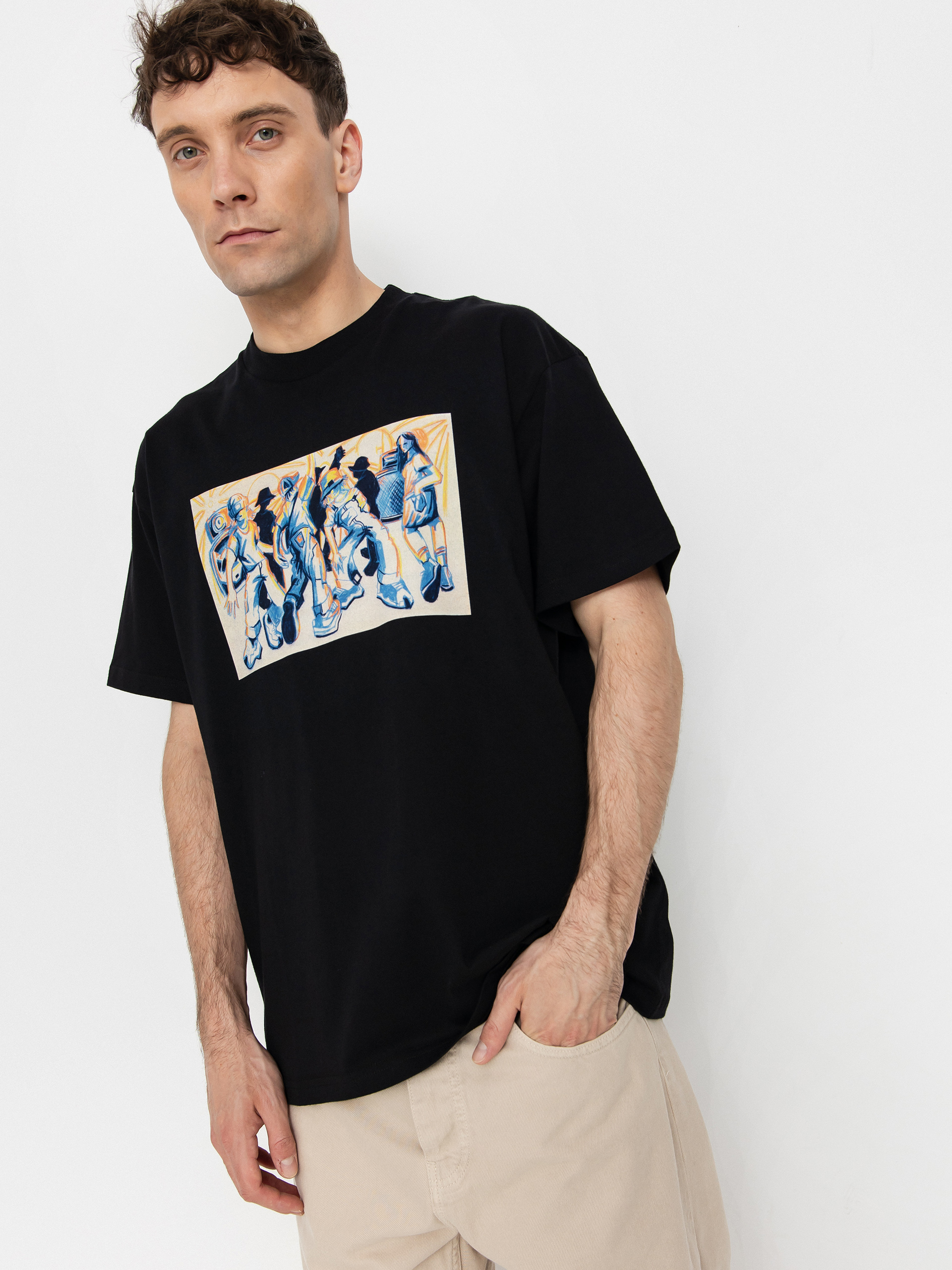 Tricou Carhartt WIP Cai Arfon Bellis (black)