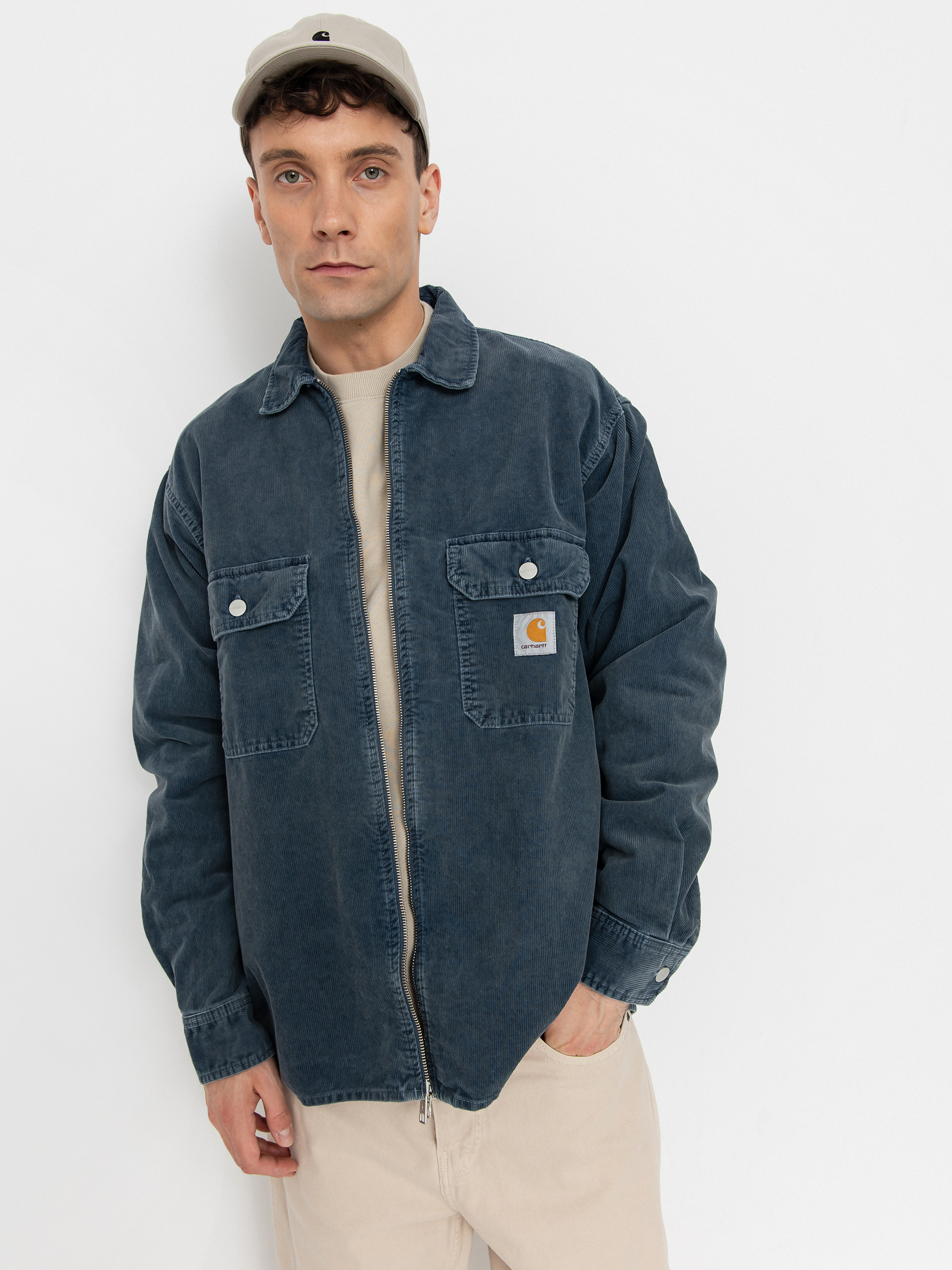 Geacă Carhartt WIP Reynold (dusky blue)