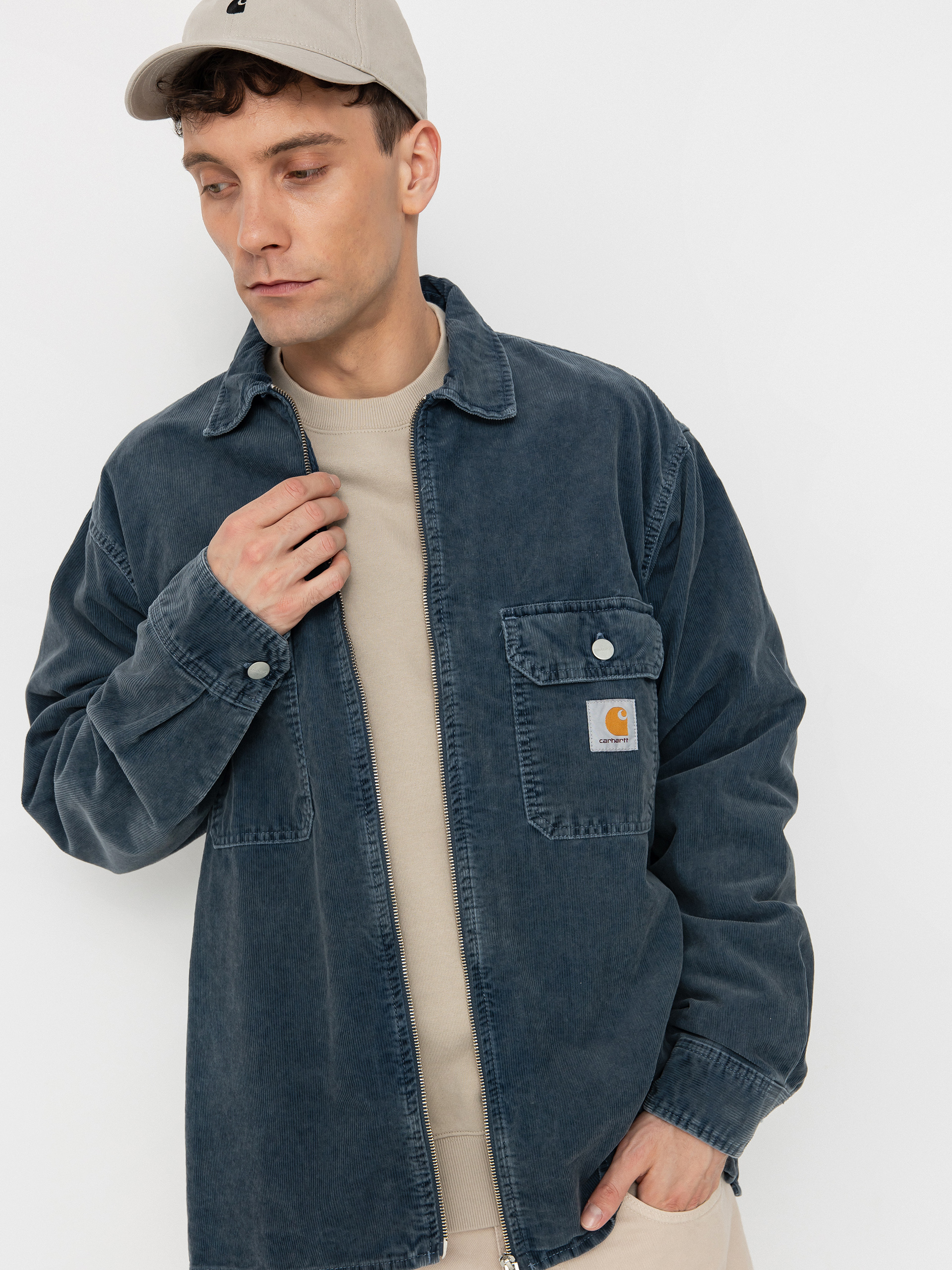 Geacă Carhartt WIP Reynold (dusky blue)