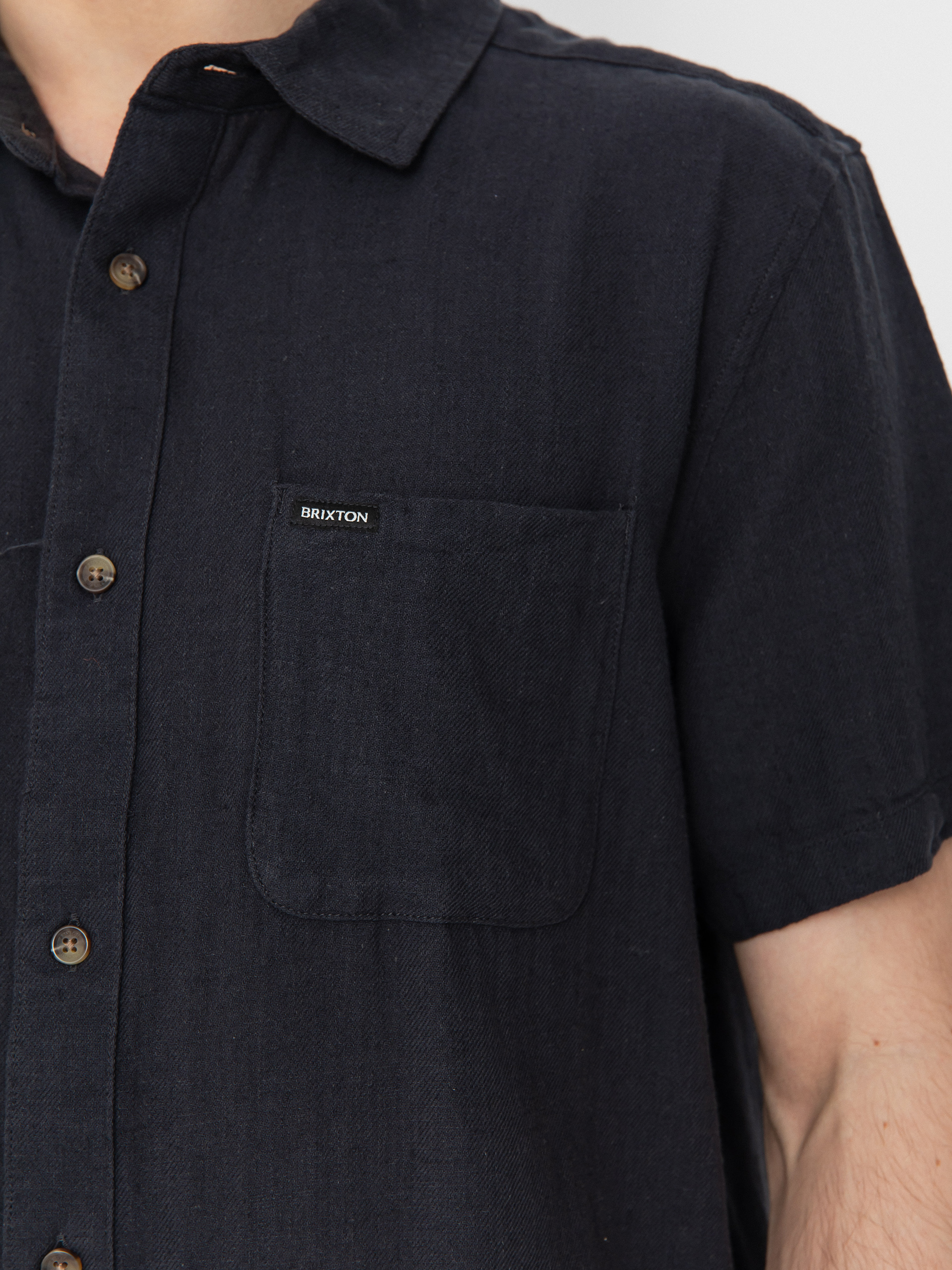 Cămașă Brixton Charter Org Cttn (washed black)