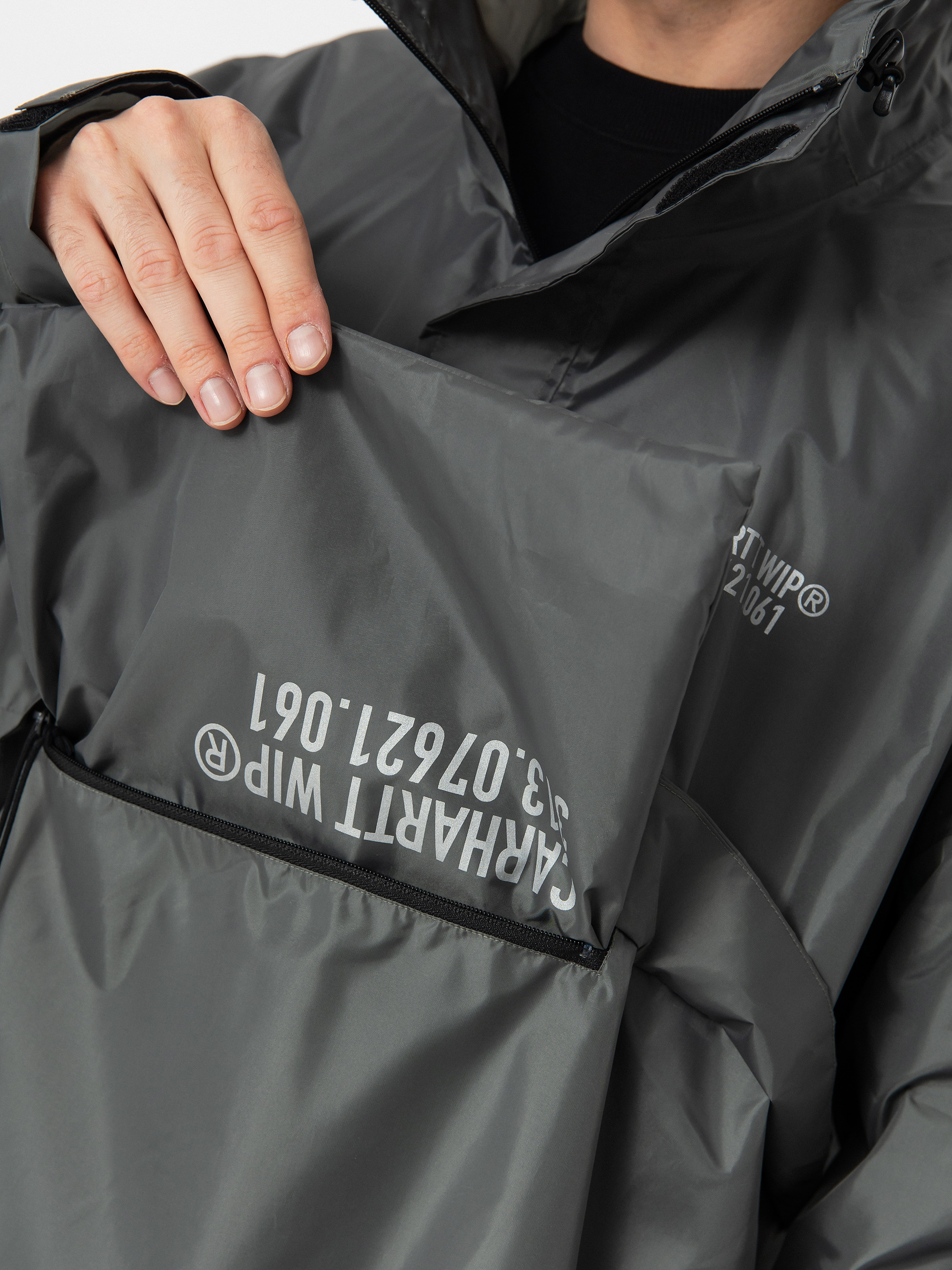 Akcesoria Carhartt WIP Tour Packable Rain Poncho (smoke green/reflective)