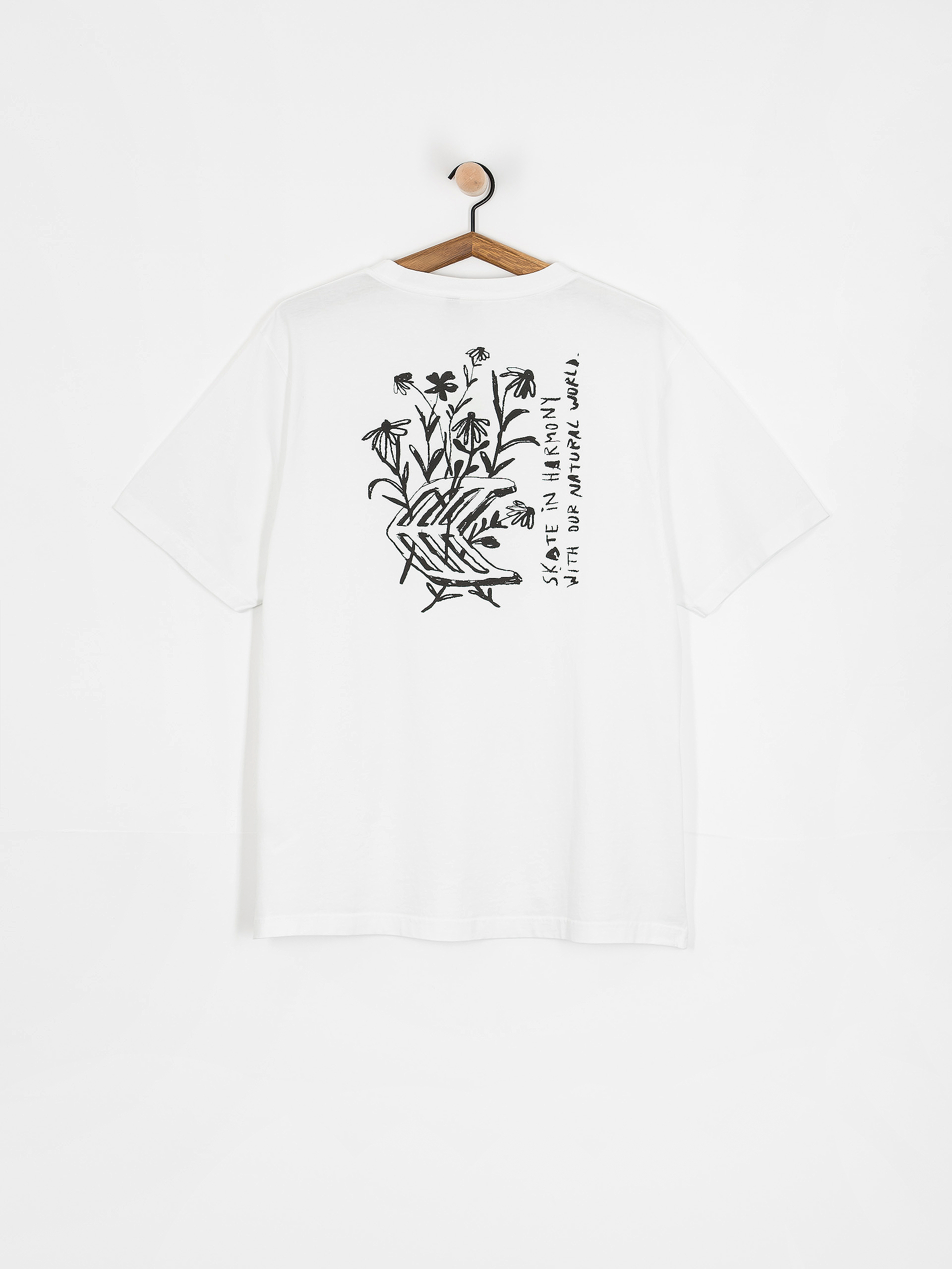 Tricou Cariuma Conté Flowers (off white)