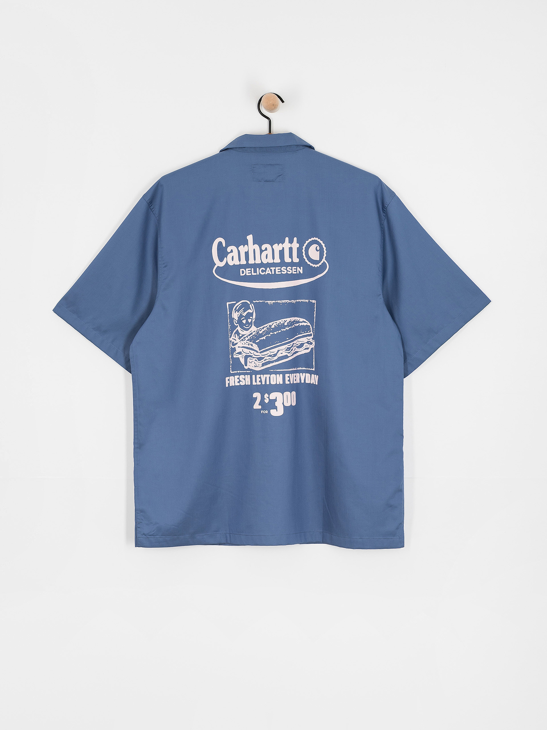 Cămașă Carhartt WIP Deli (blue iris/air pink)