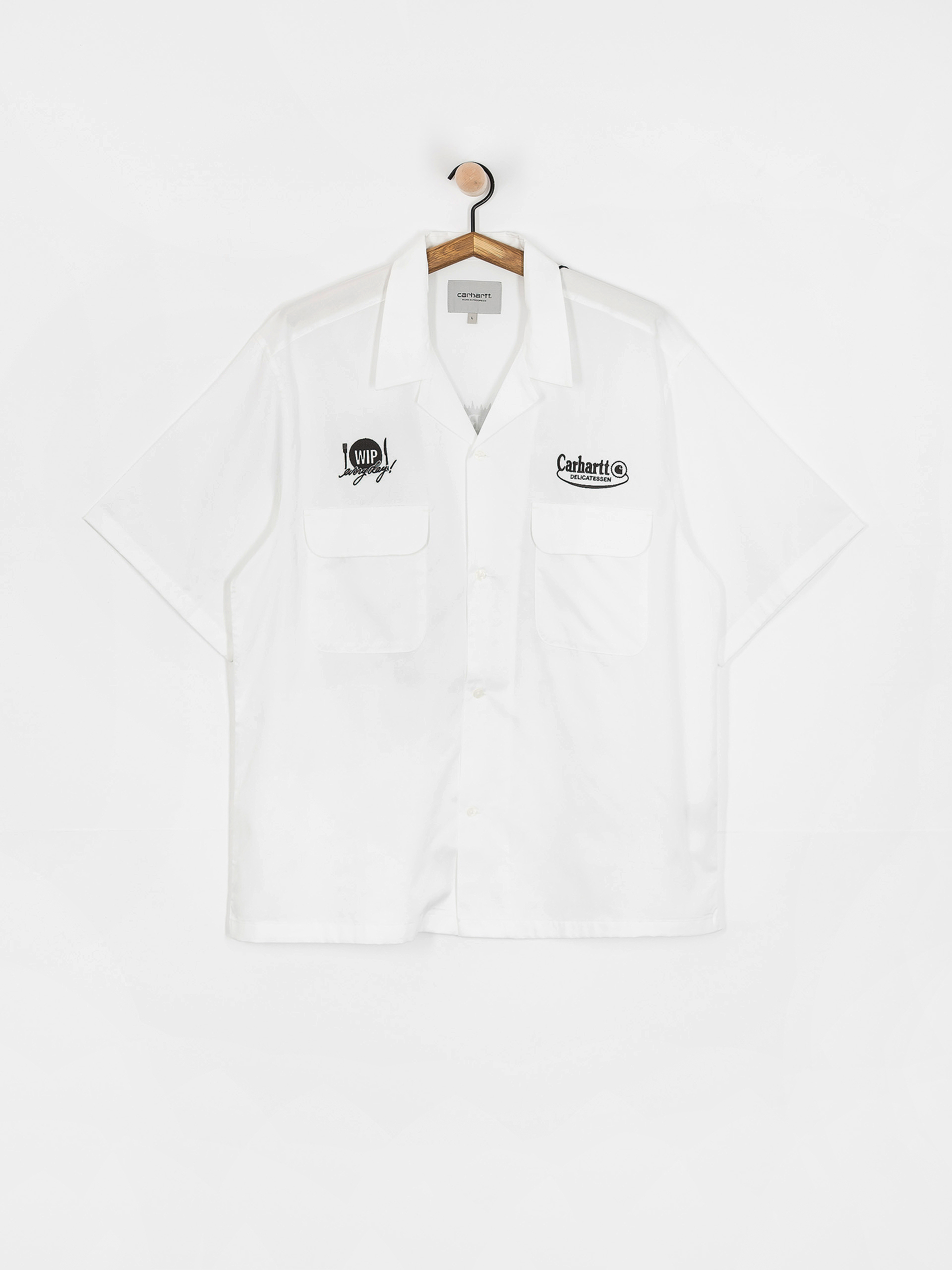 Cămașă Carhartt WIP Deli (white/black)