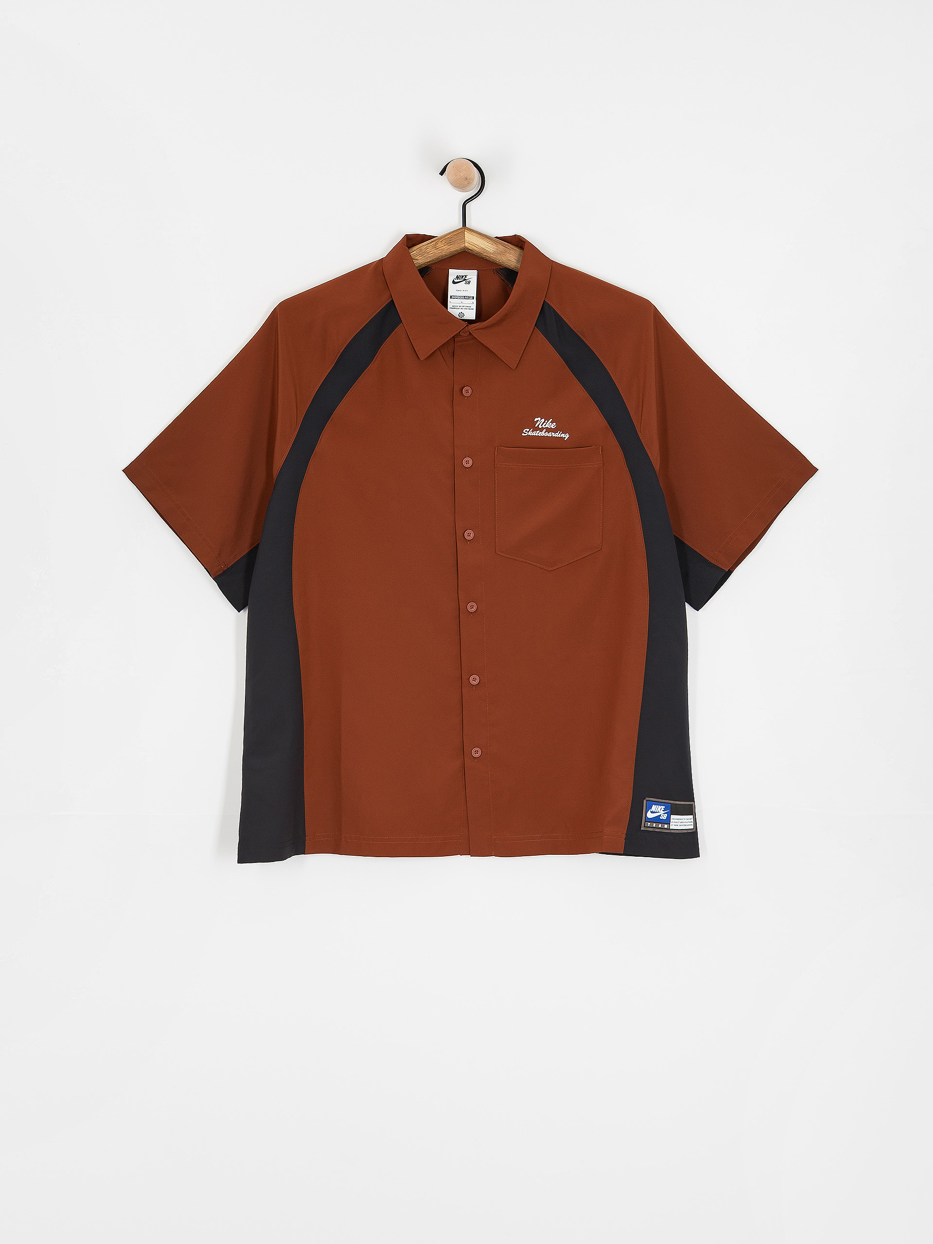 Cămașă Nike SB Dri Fit Bowler2 Woven (cinnamon/black/white)