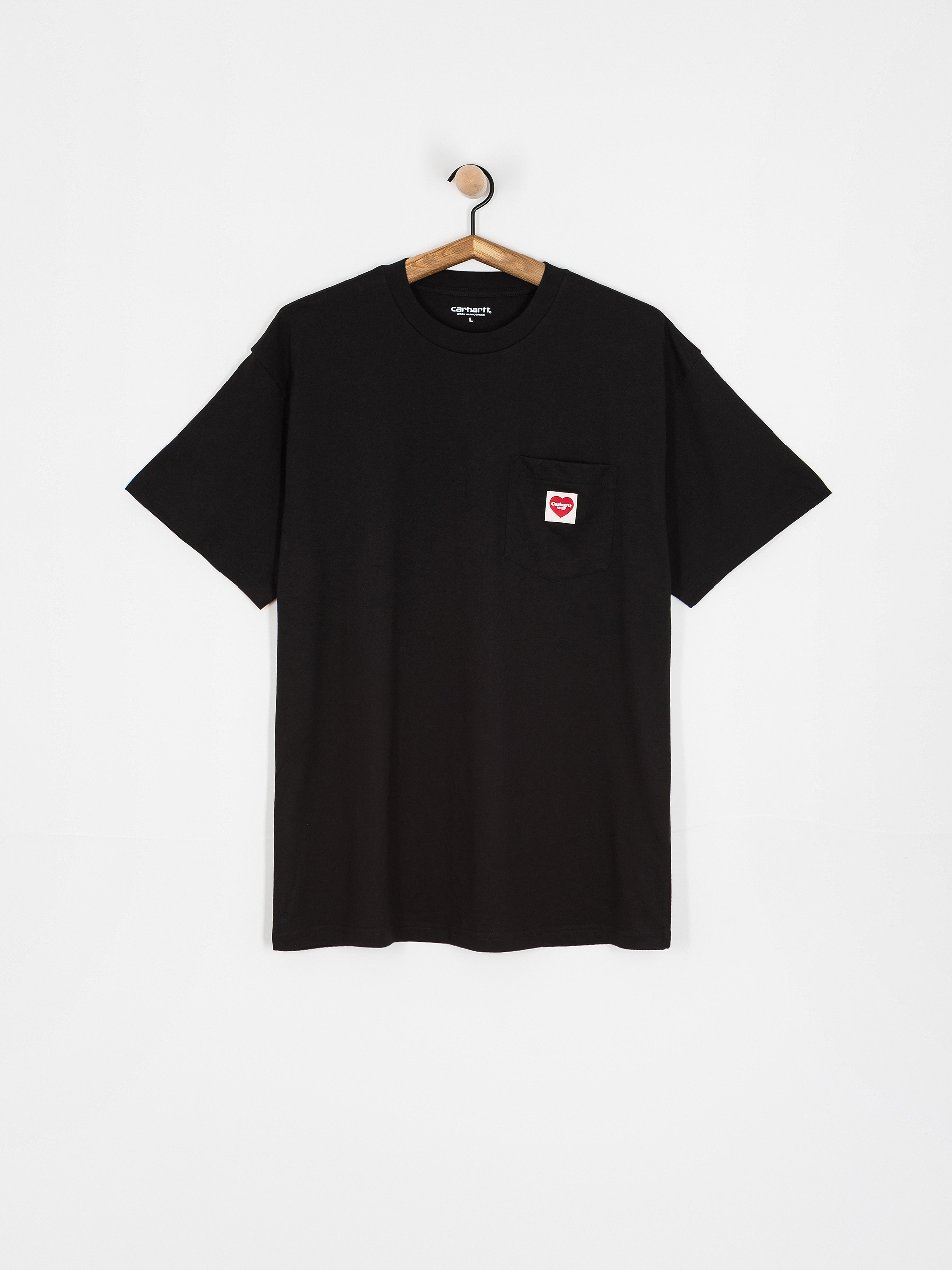 Tricou Carhartt WIP Pocket Heart (black/red)