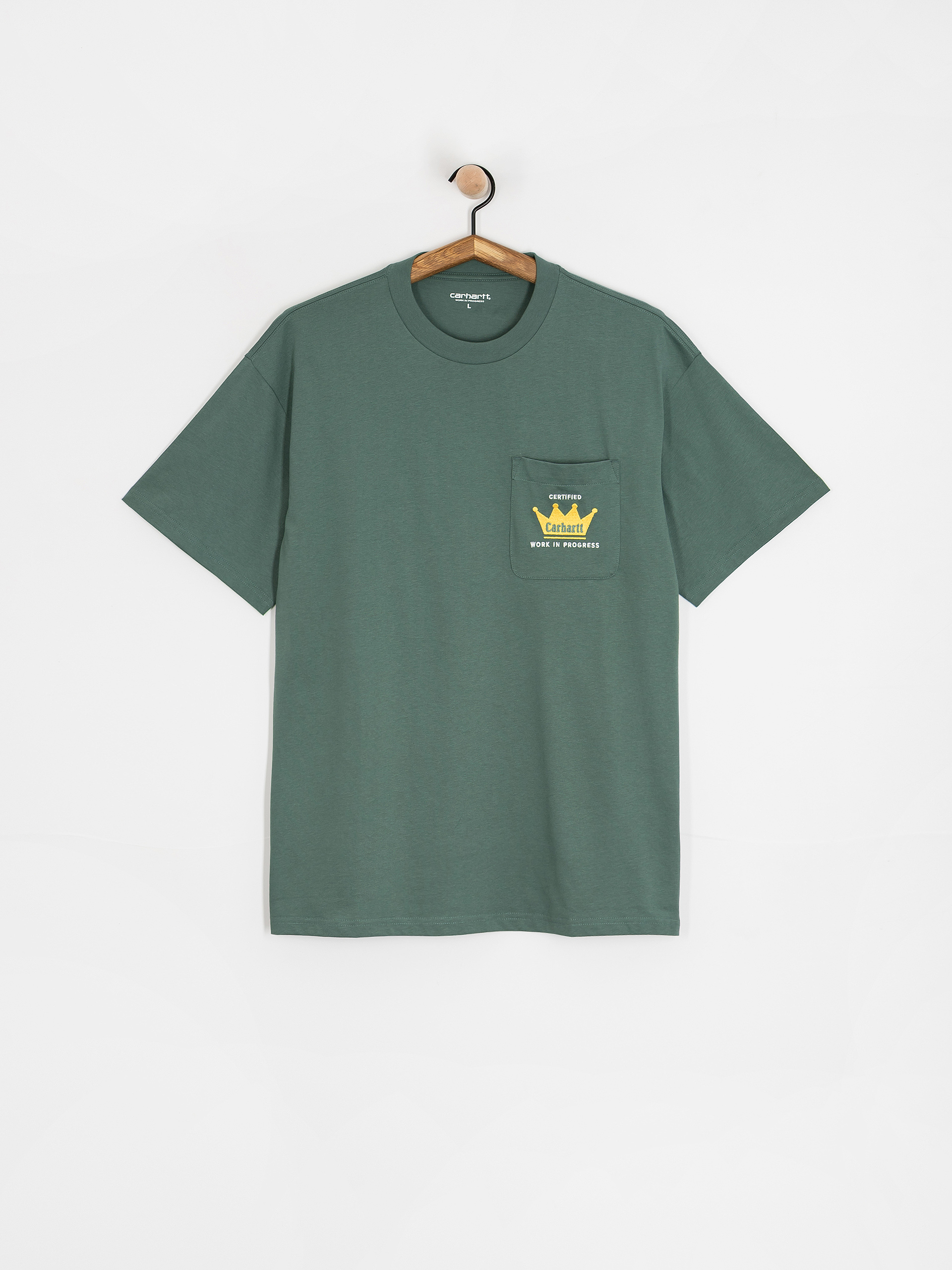 Tricou Carhartt WIP Crown Pocket (silver pine)