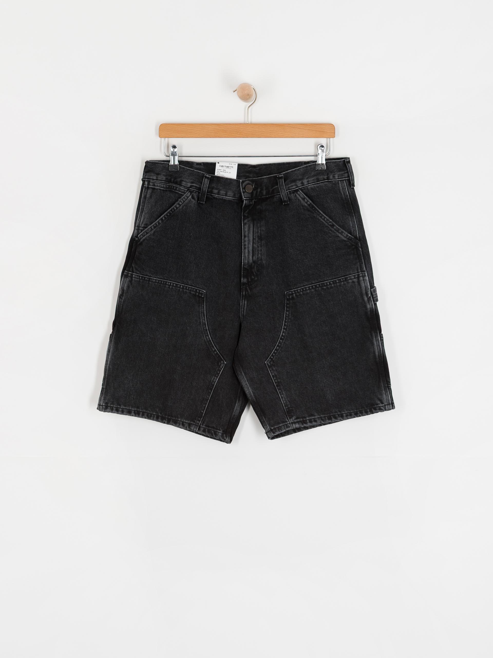 Pantaloni scurți Carhartt WIP Double Knee - negru (black)