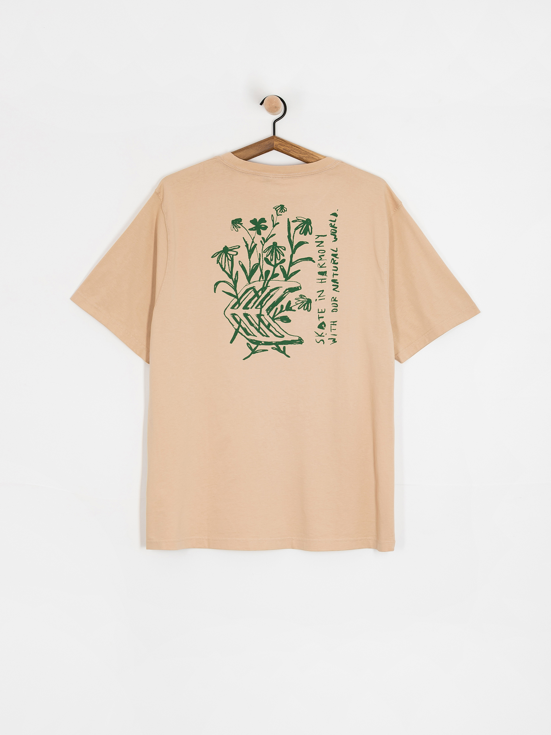 Tricou Cariuma Conté Flowers (sand)
