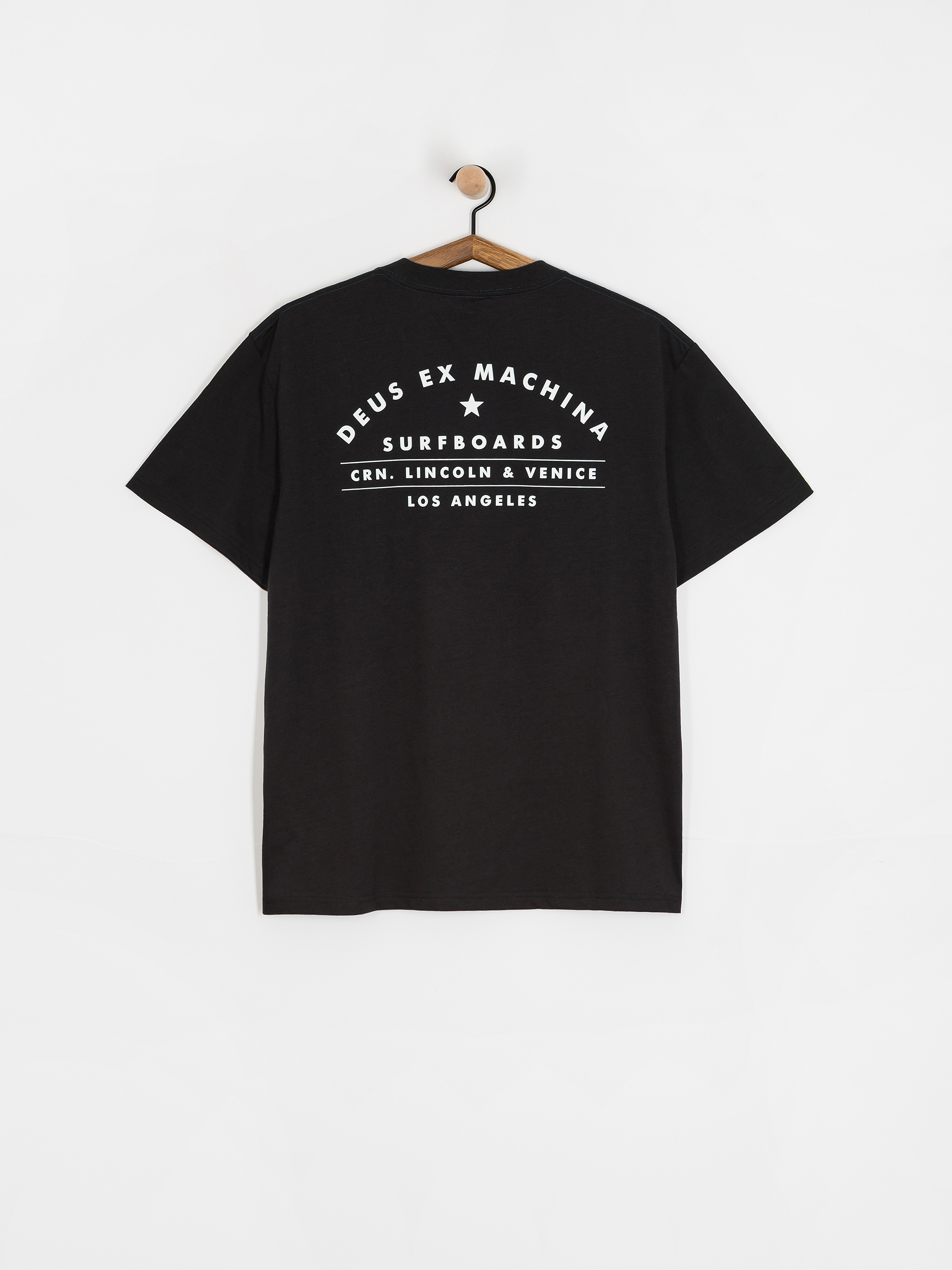 Tricou Deus Ex Machina Los Angeles Surf Address (black)