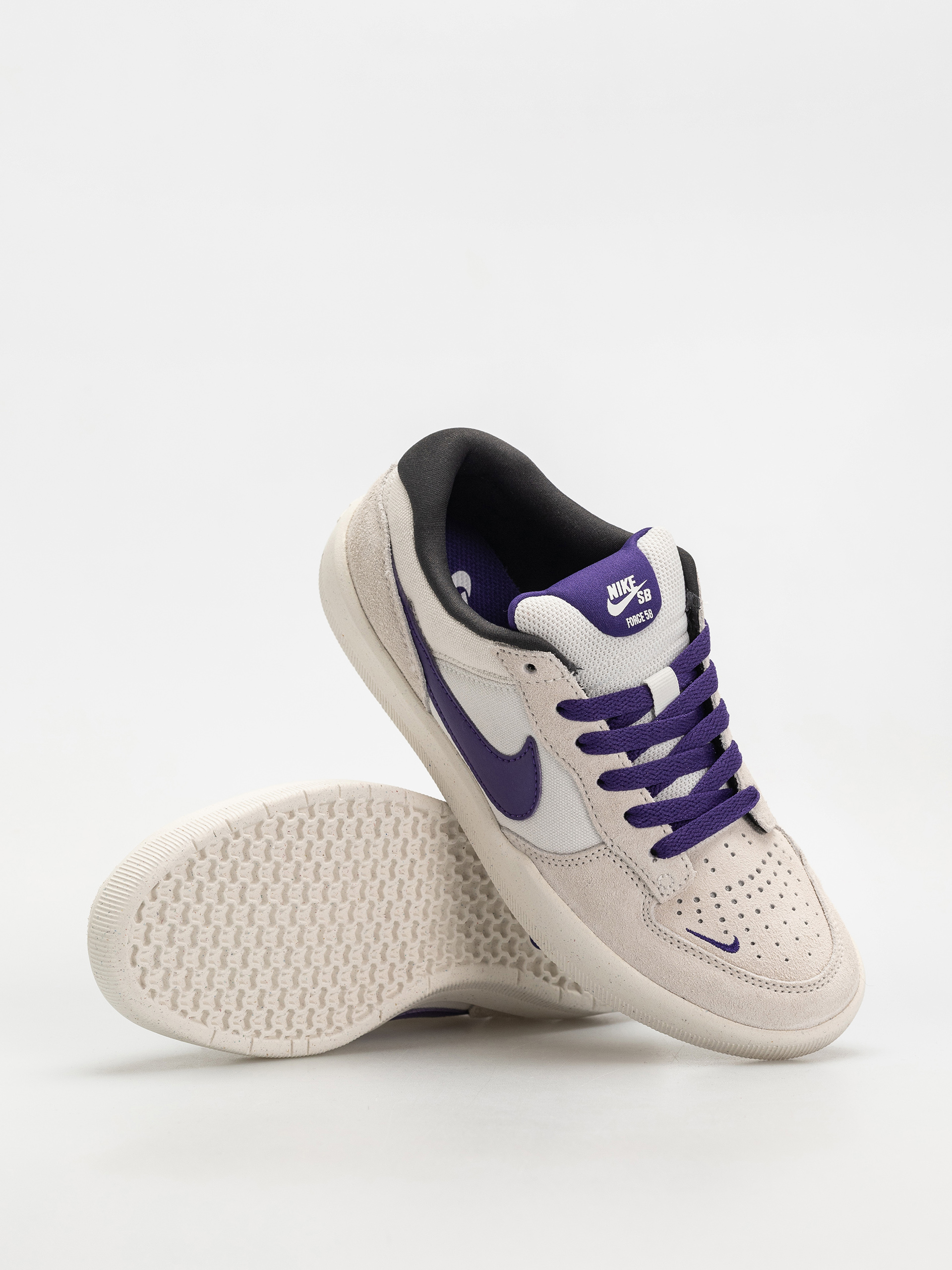 Pantofi Nike SB Force 58 - alb (phantom/court purple summit white)