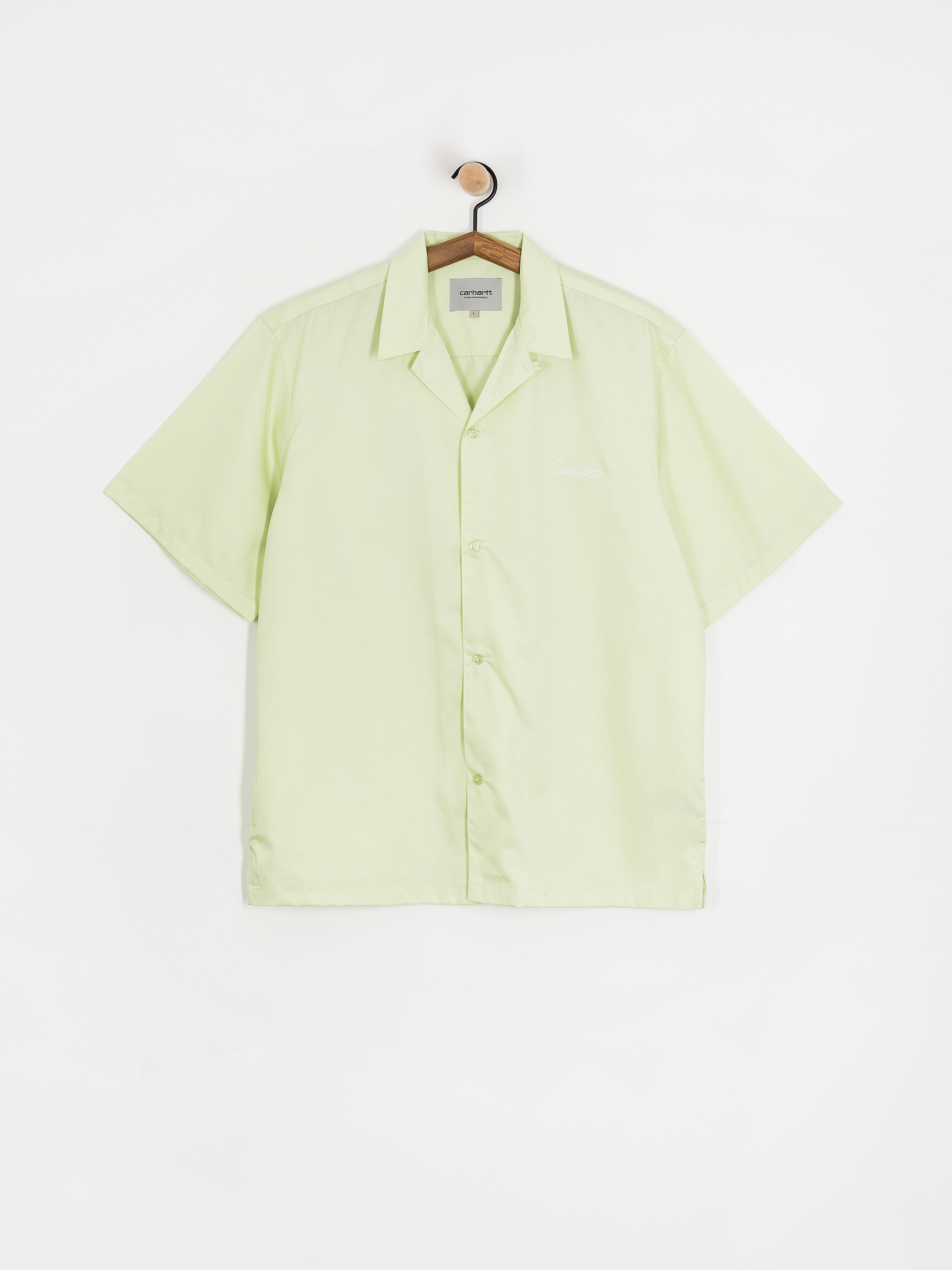 Cămașă Carhartt WIP Delray (air green/white)