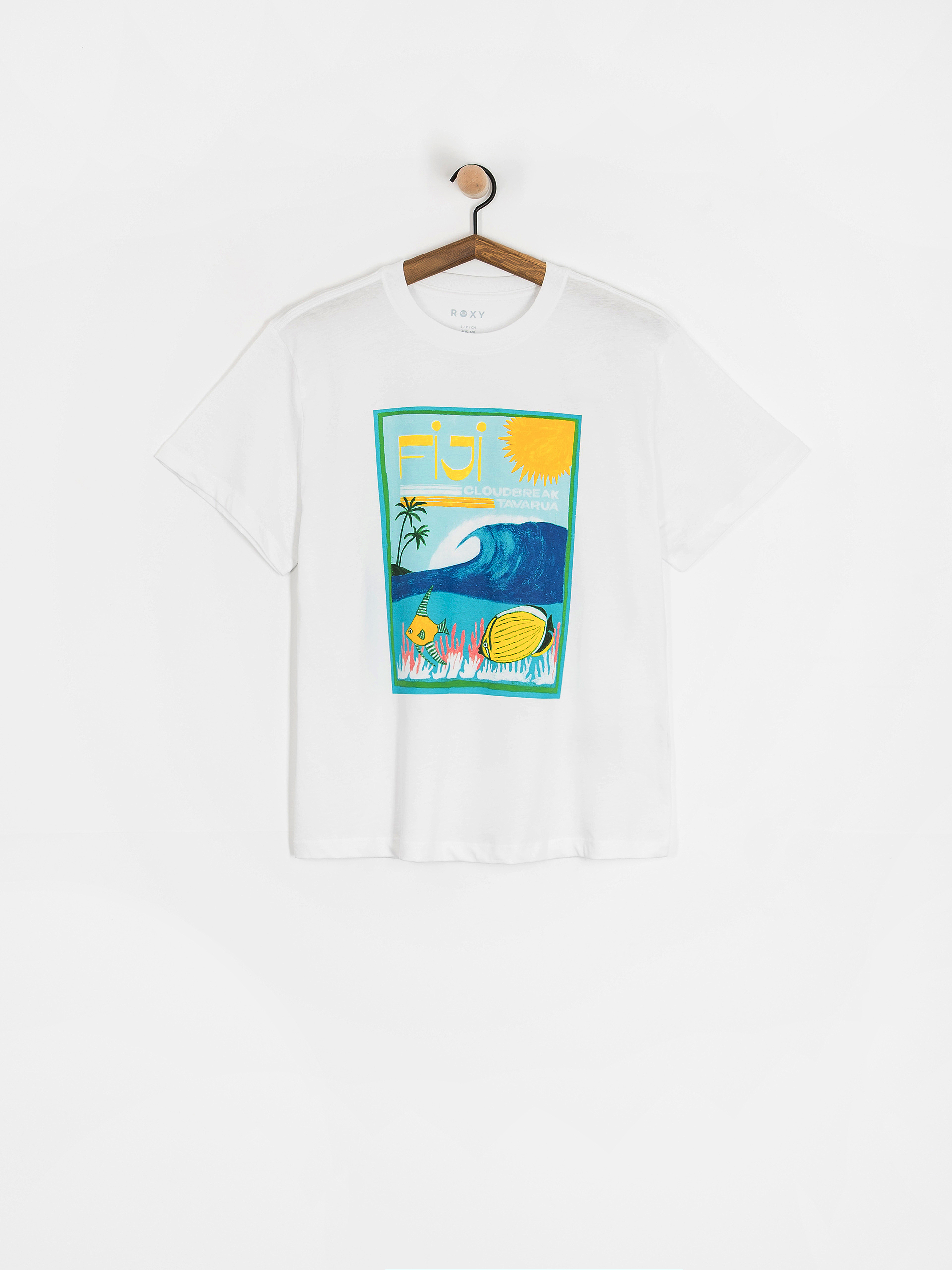 Tricou Roxy Atlas Hangloose Wmn (bright white fiji)