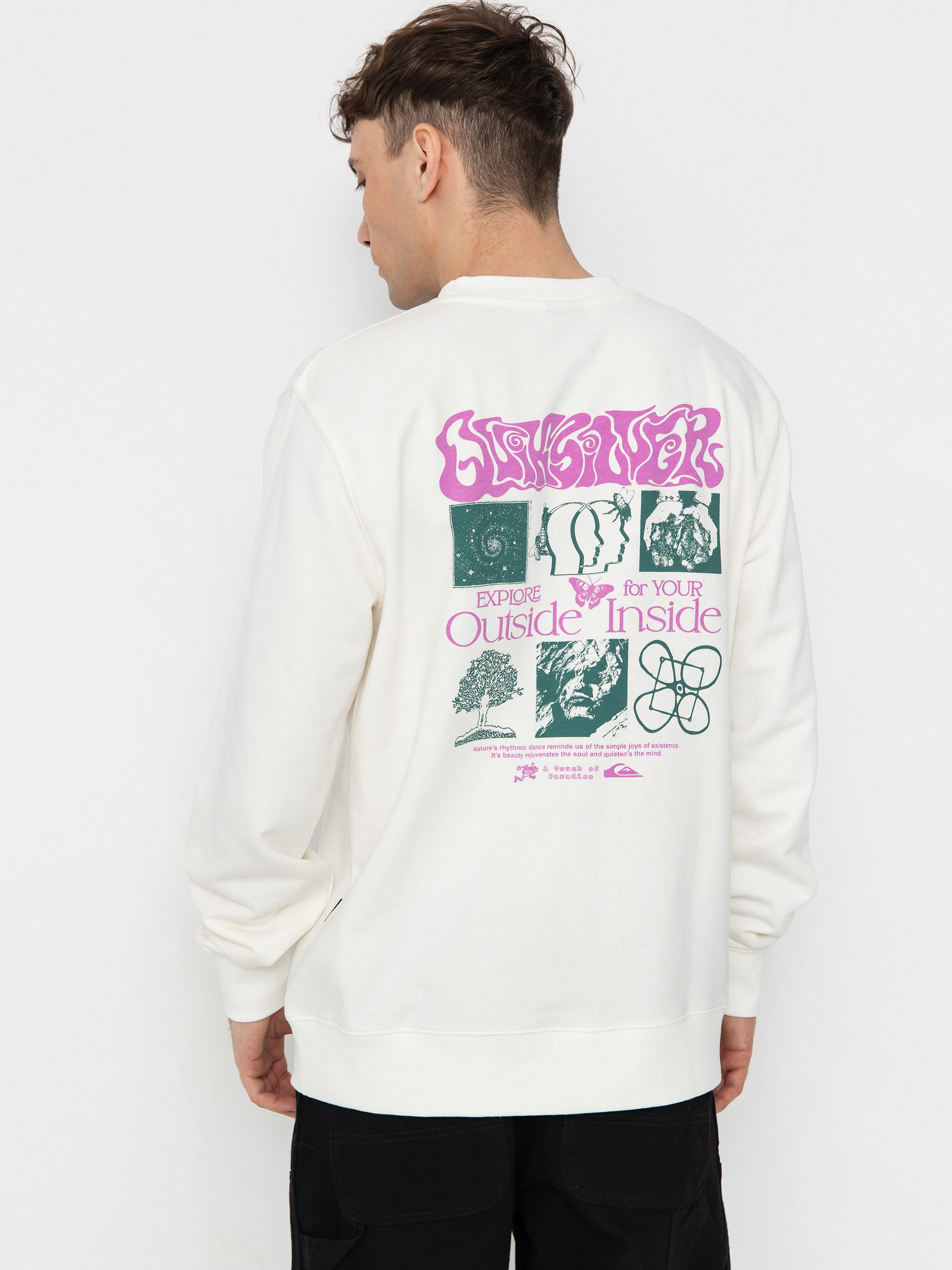 Hanorac Quiksilver Graphic Mix (snow white)