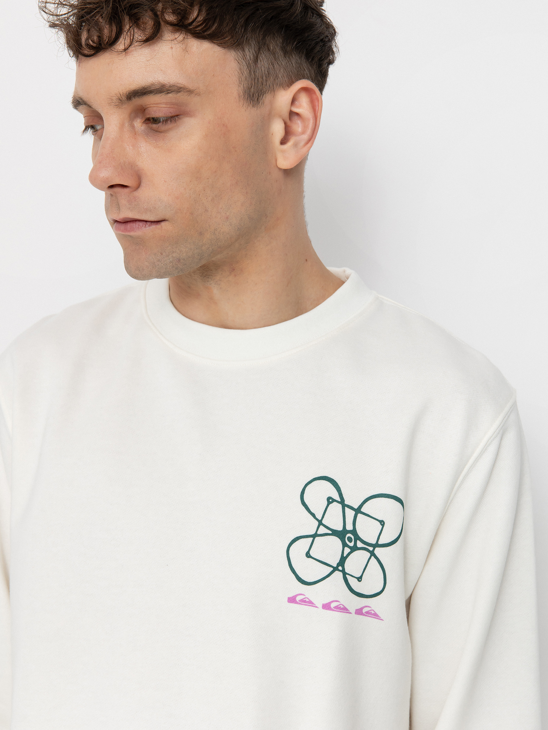 Hanorac Quiksilver Graphic Mix (snow white)