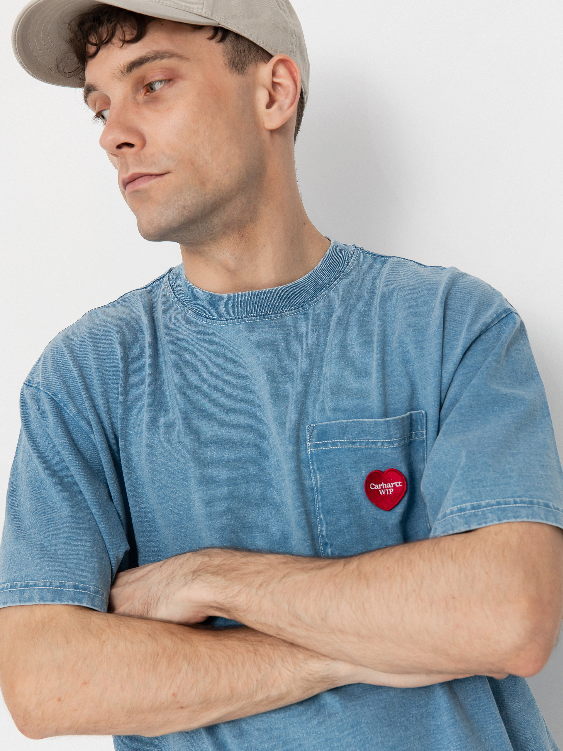 Tricou Carhartt WIP Ingo Pocket (light blue)