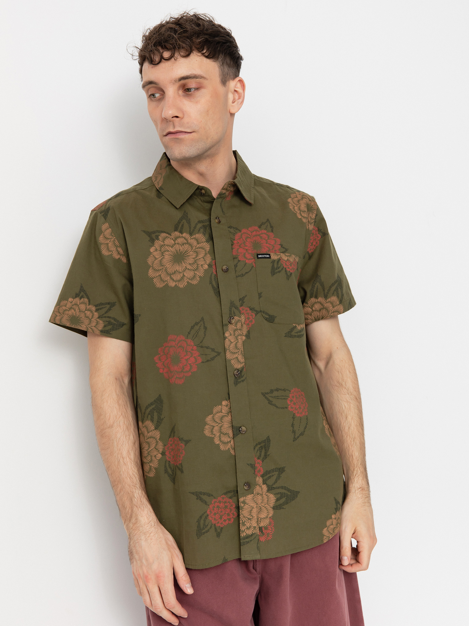 Cămașă Brixton Charter Print (ivy green/painterly floral)
