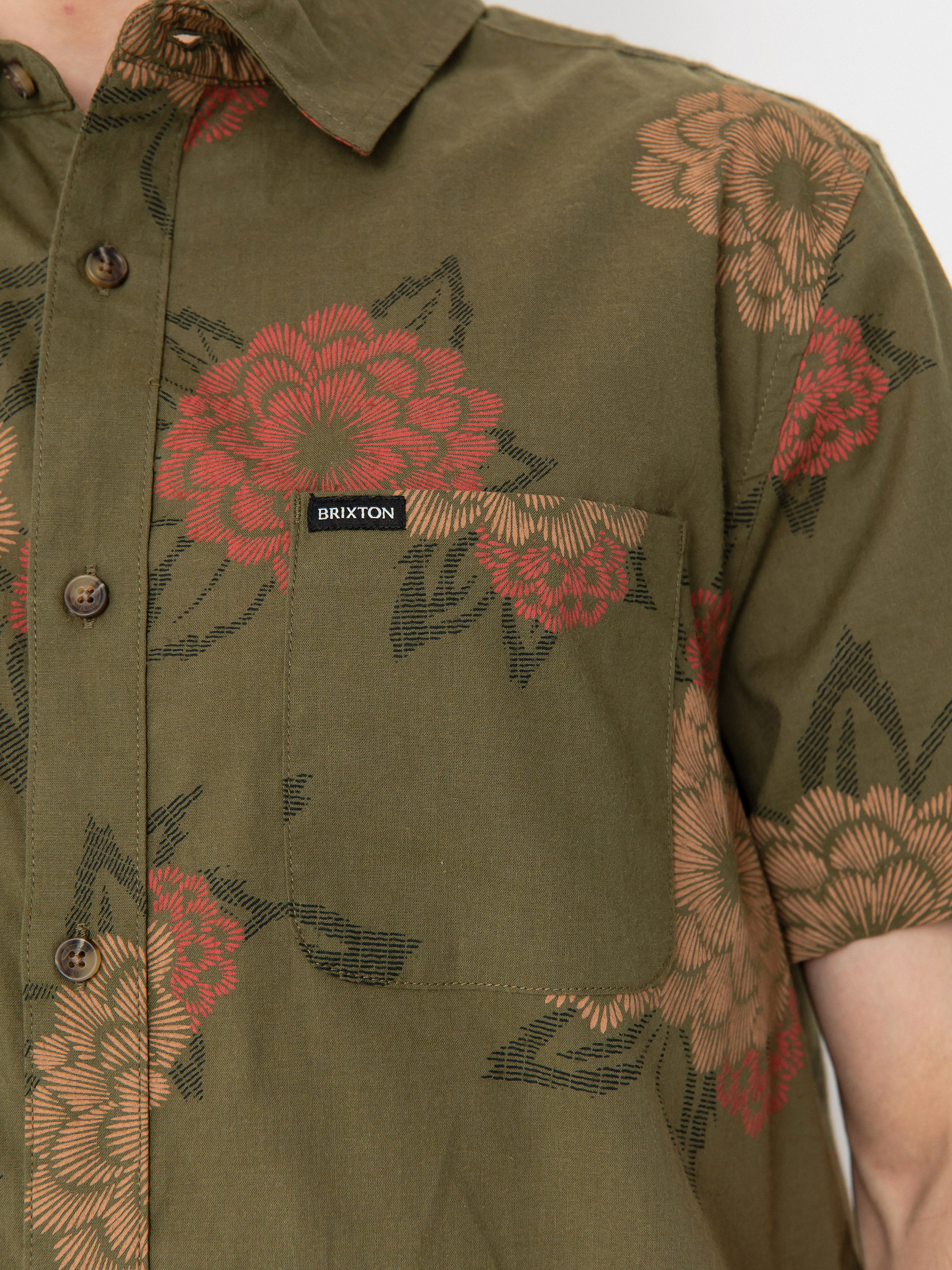 Cămașă Brixton Charter Print (ivy green/painterly floral)