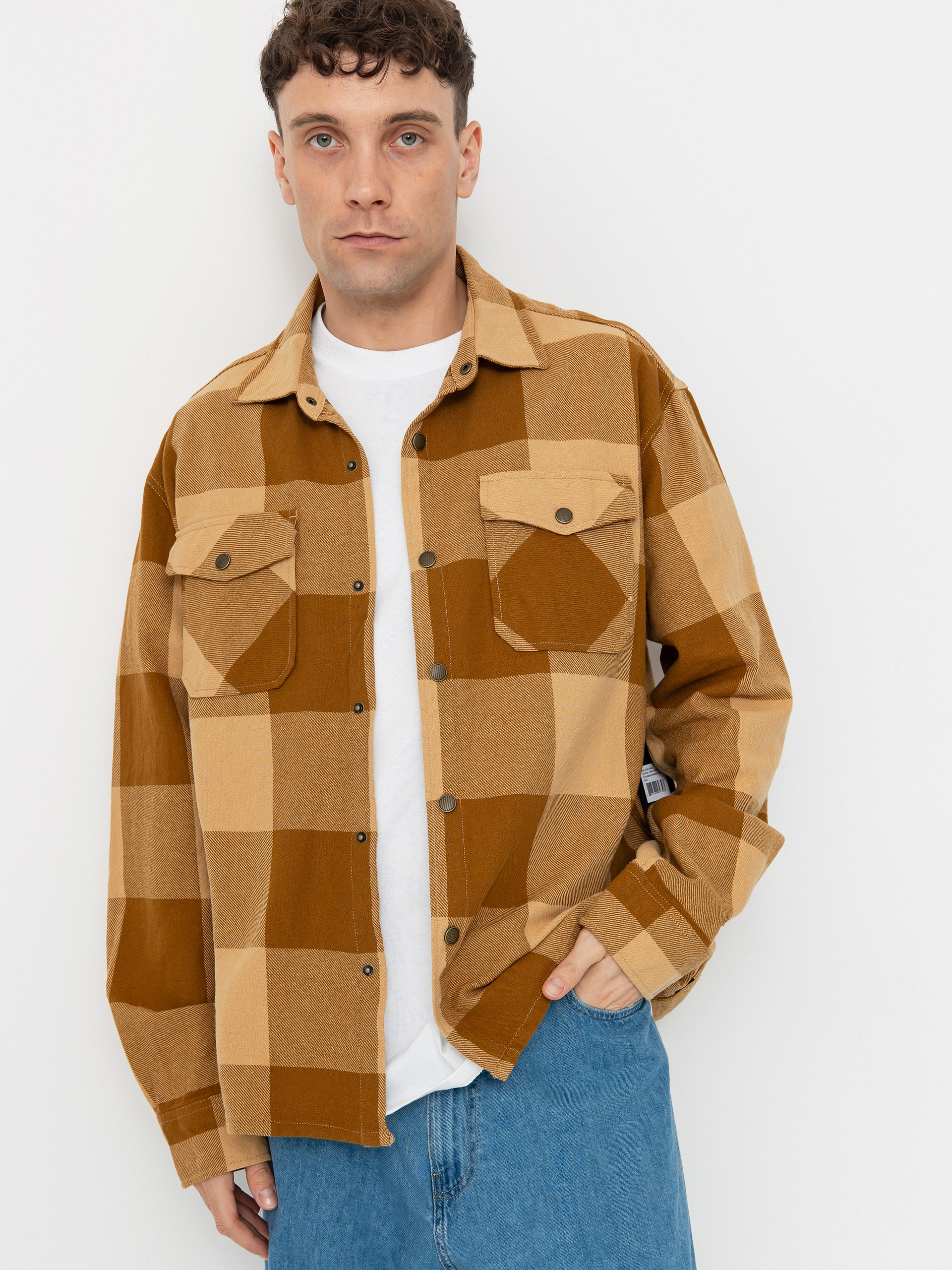Cămașă Brixton Selden Flannel (washed copper/curry buffalo)