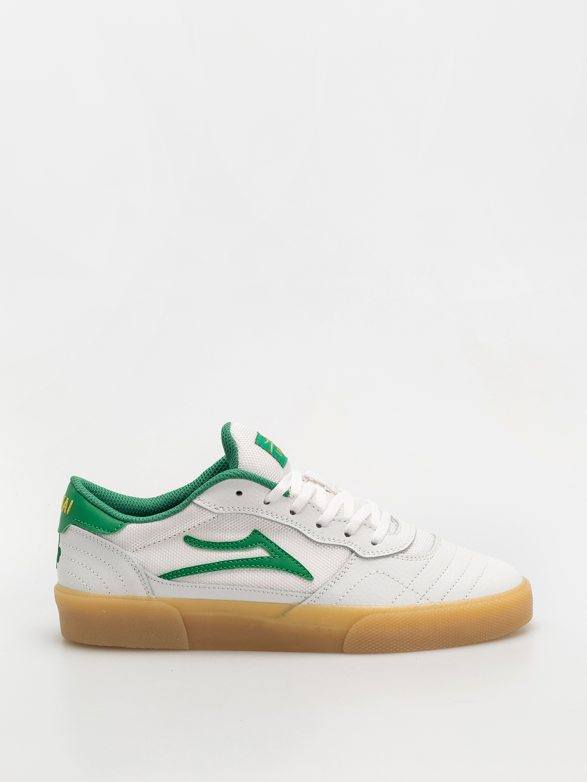 Pantofi Lakai Cambridge (white/green/leather)