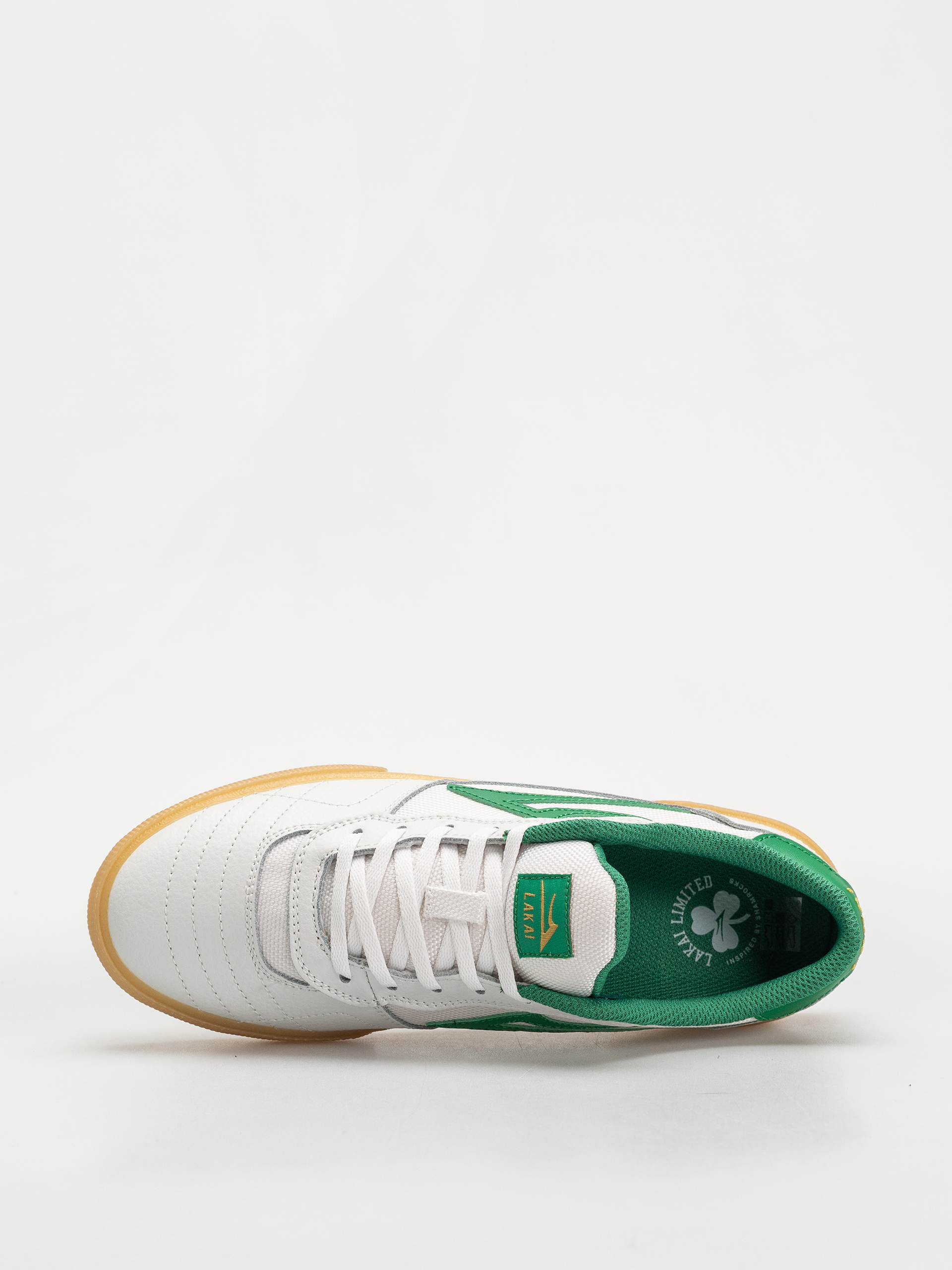 Pantofi Lakai Cambridge (white/green/leather)