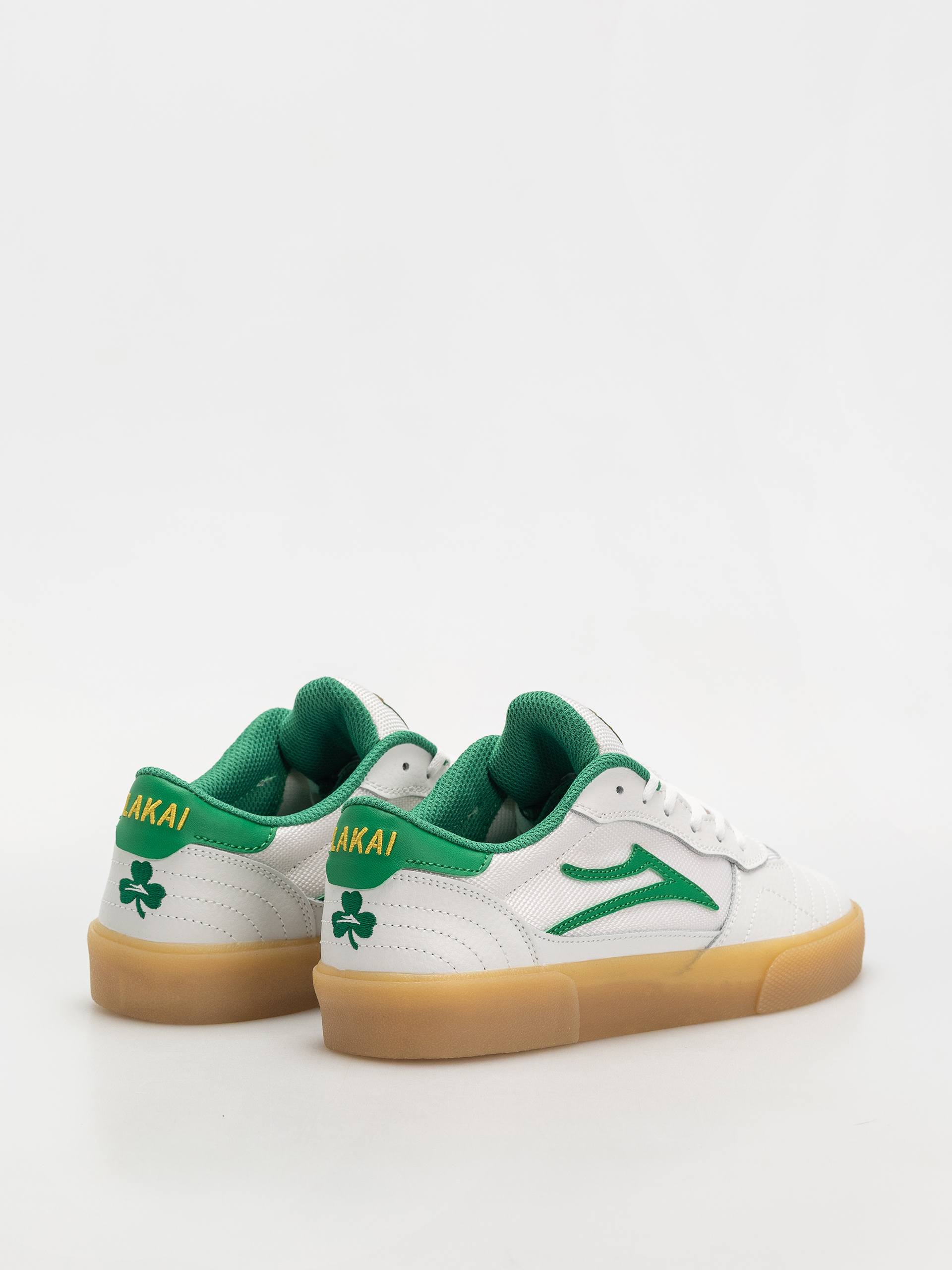 Pantofi Lakai Cambridge (white/green/leather)