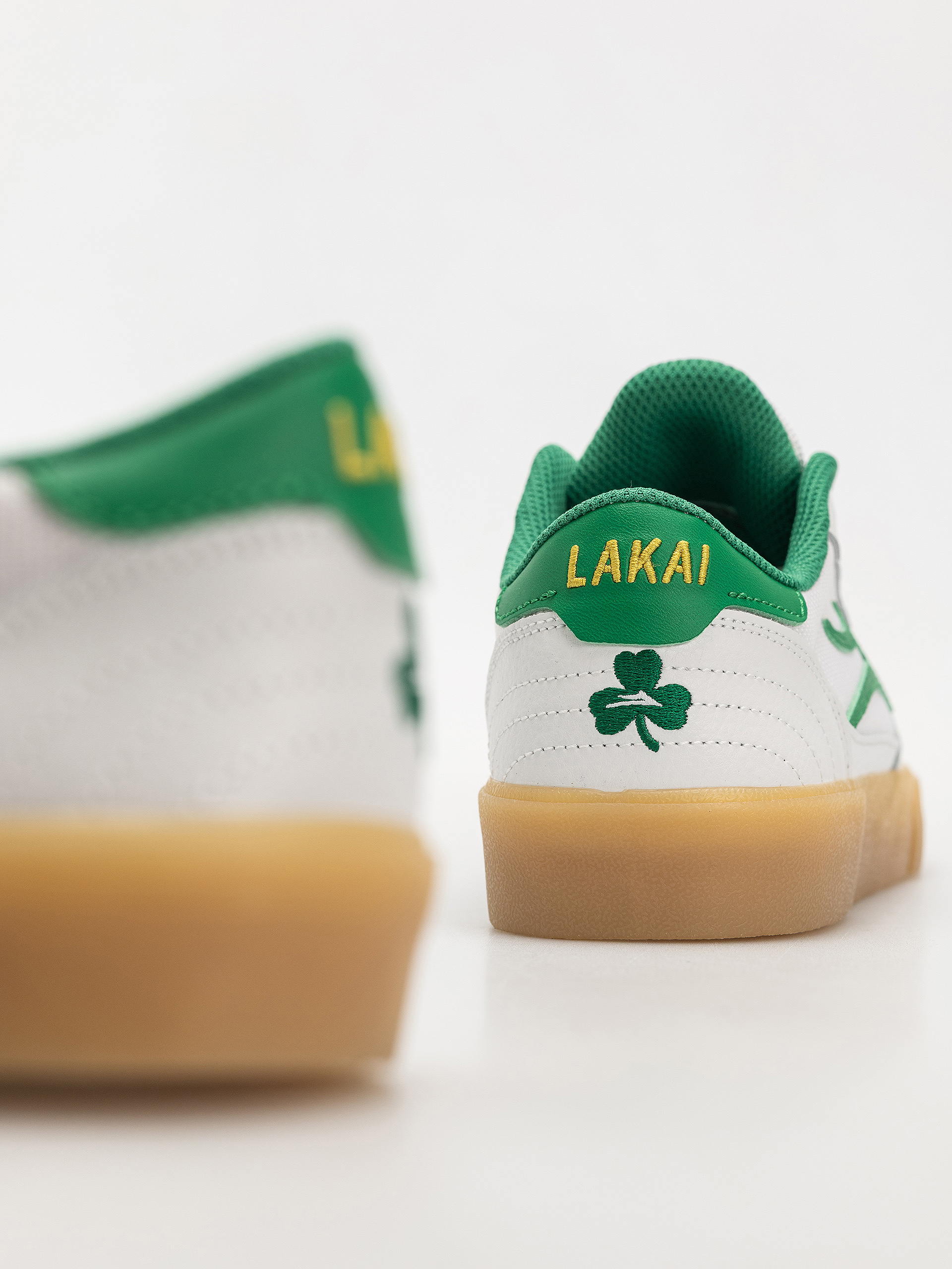 Pantofi Lakai Cambridge (white/green/leather)