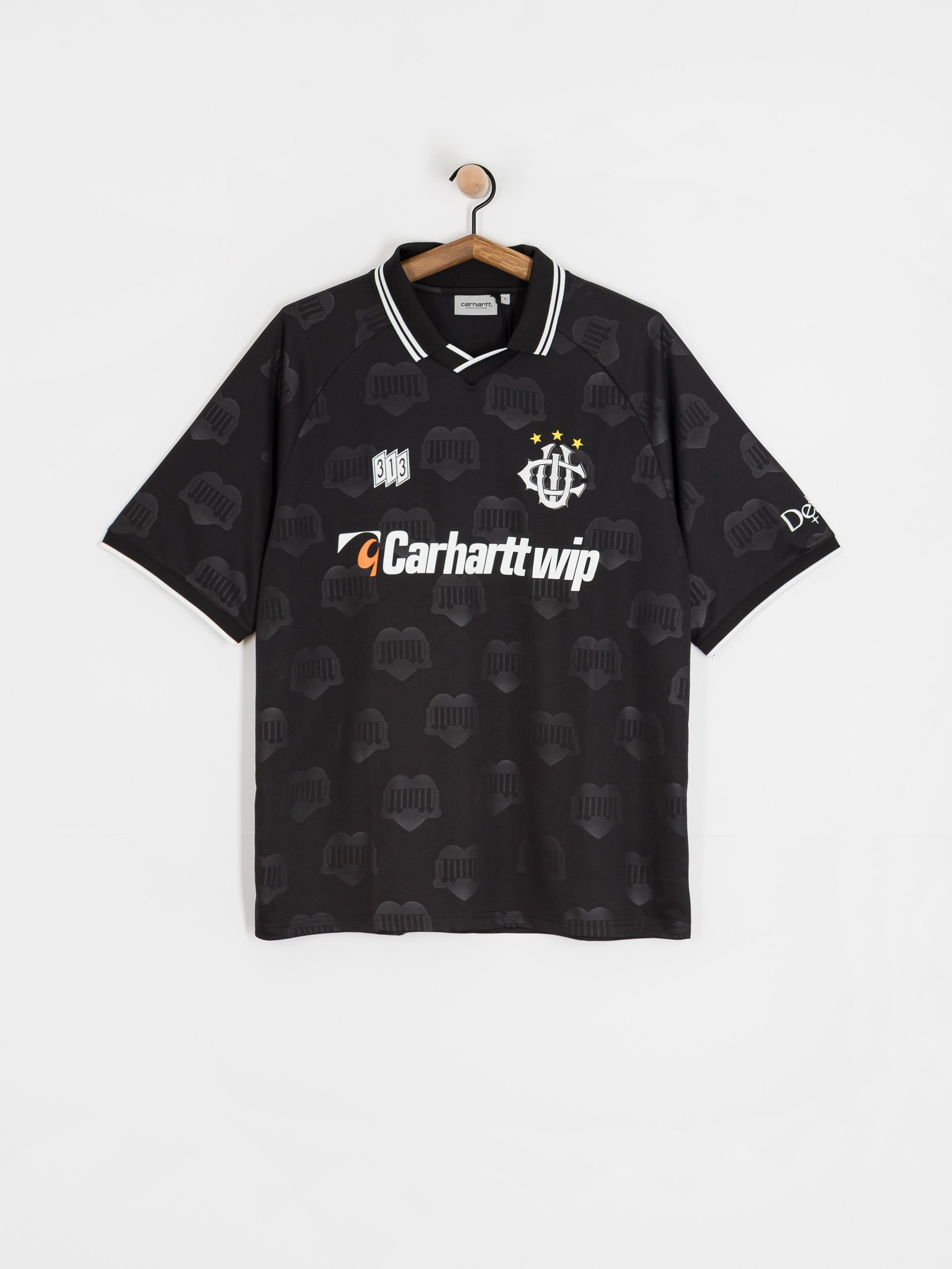 Tricou Carhartt WIP Hartts Football (heart train jacquard/black)