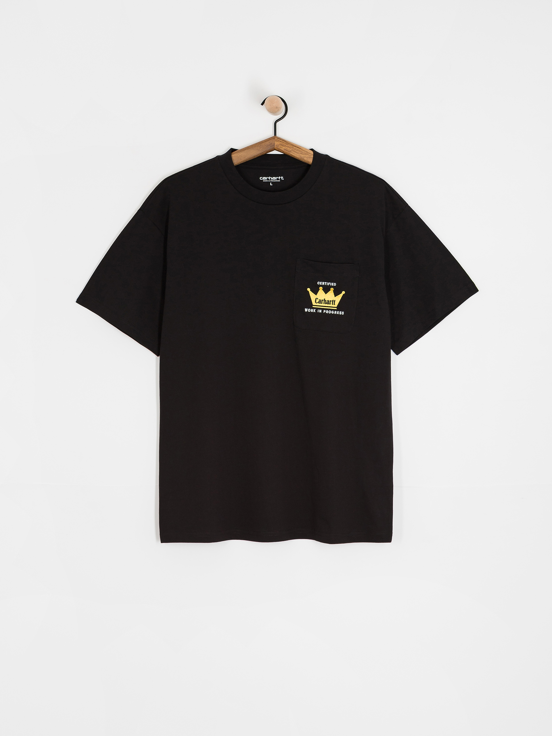 Tricou Carhartt WIP Crown Pocket (black)