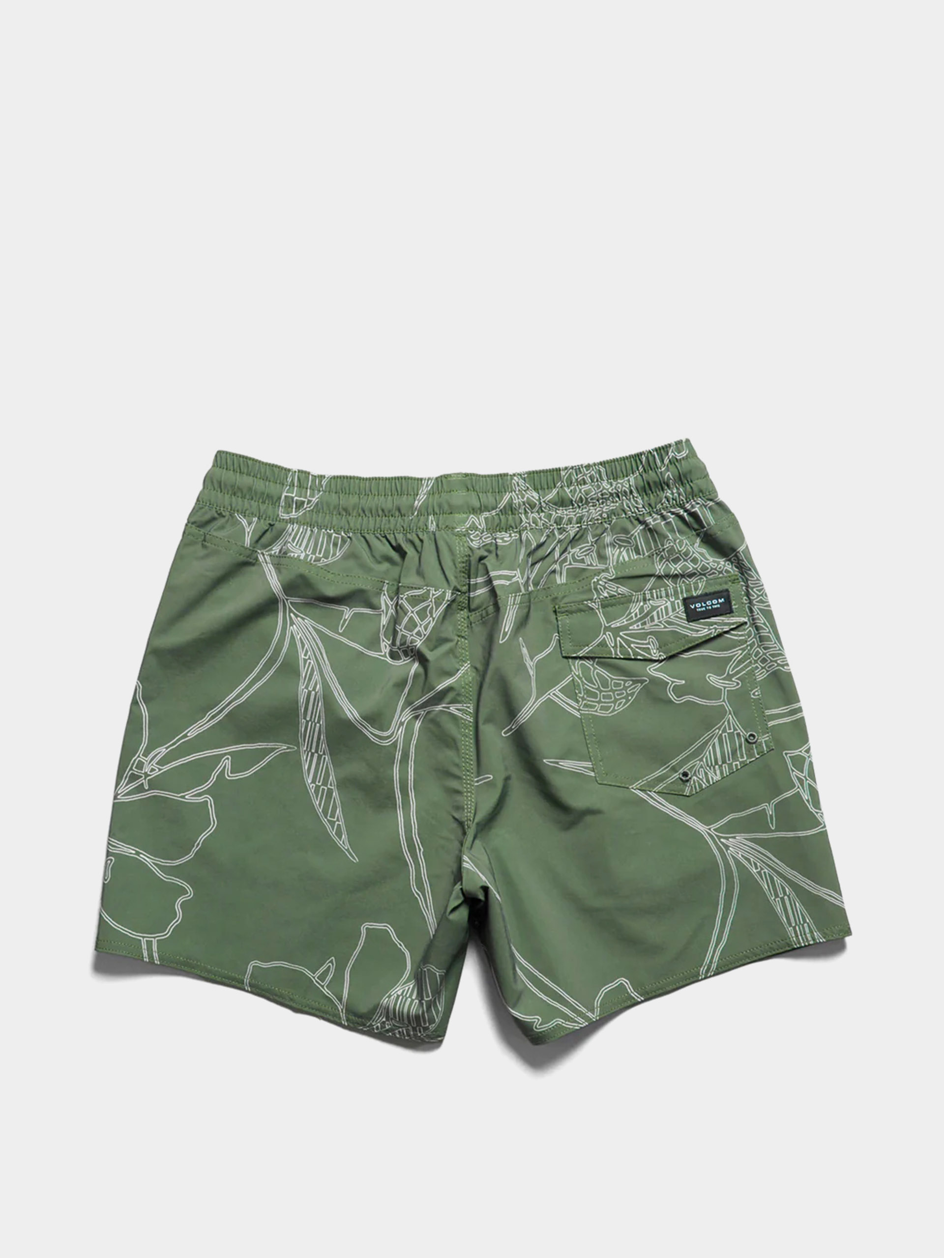 Pantaloni scurți Volcom Lido Print Trunk 16 (light olive)