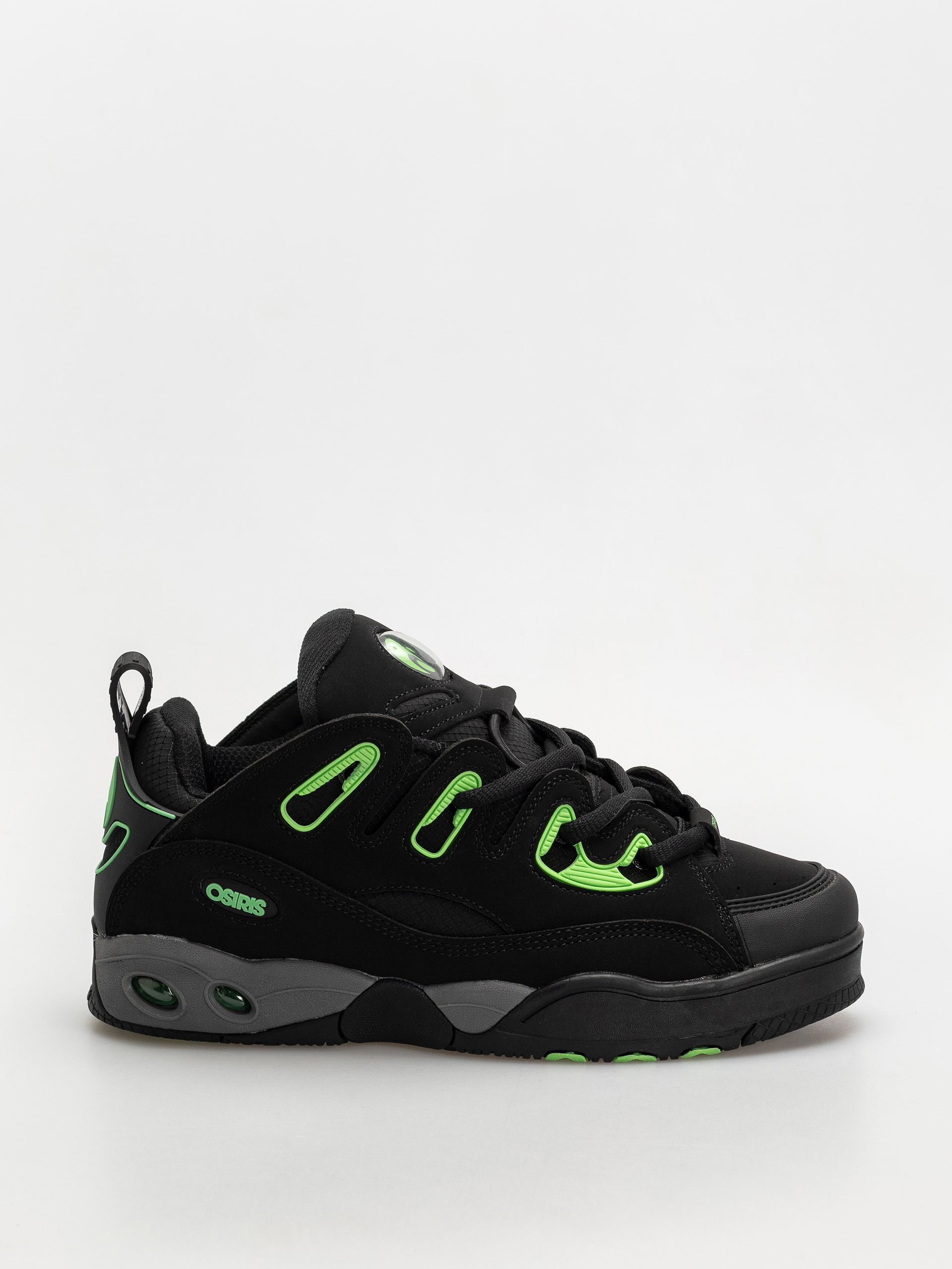 Pantofi Osiris D3 E - negru (black/charcoal/green)
