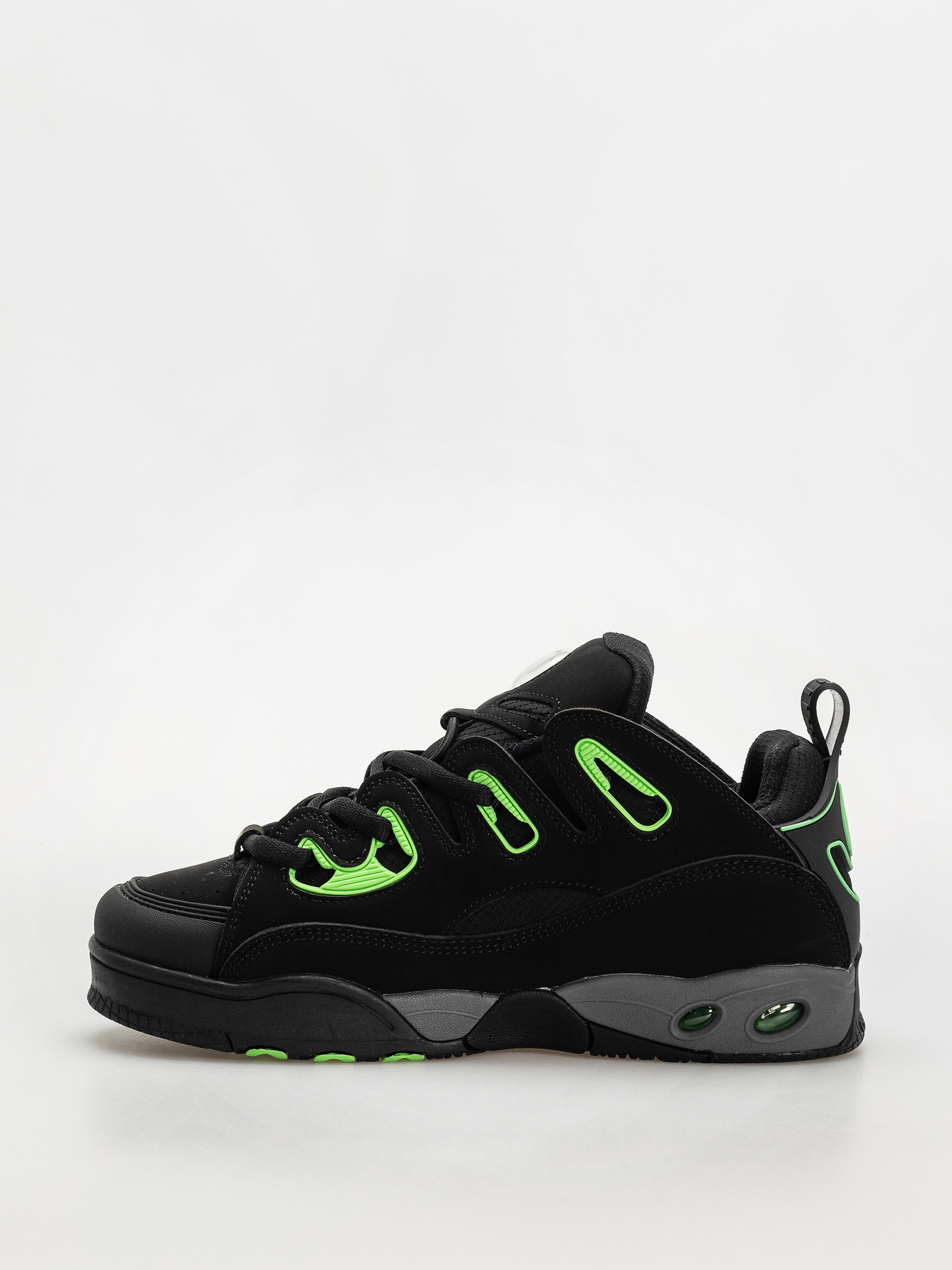 Pantofi Osiris D3 E (black/charcoal/green)