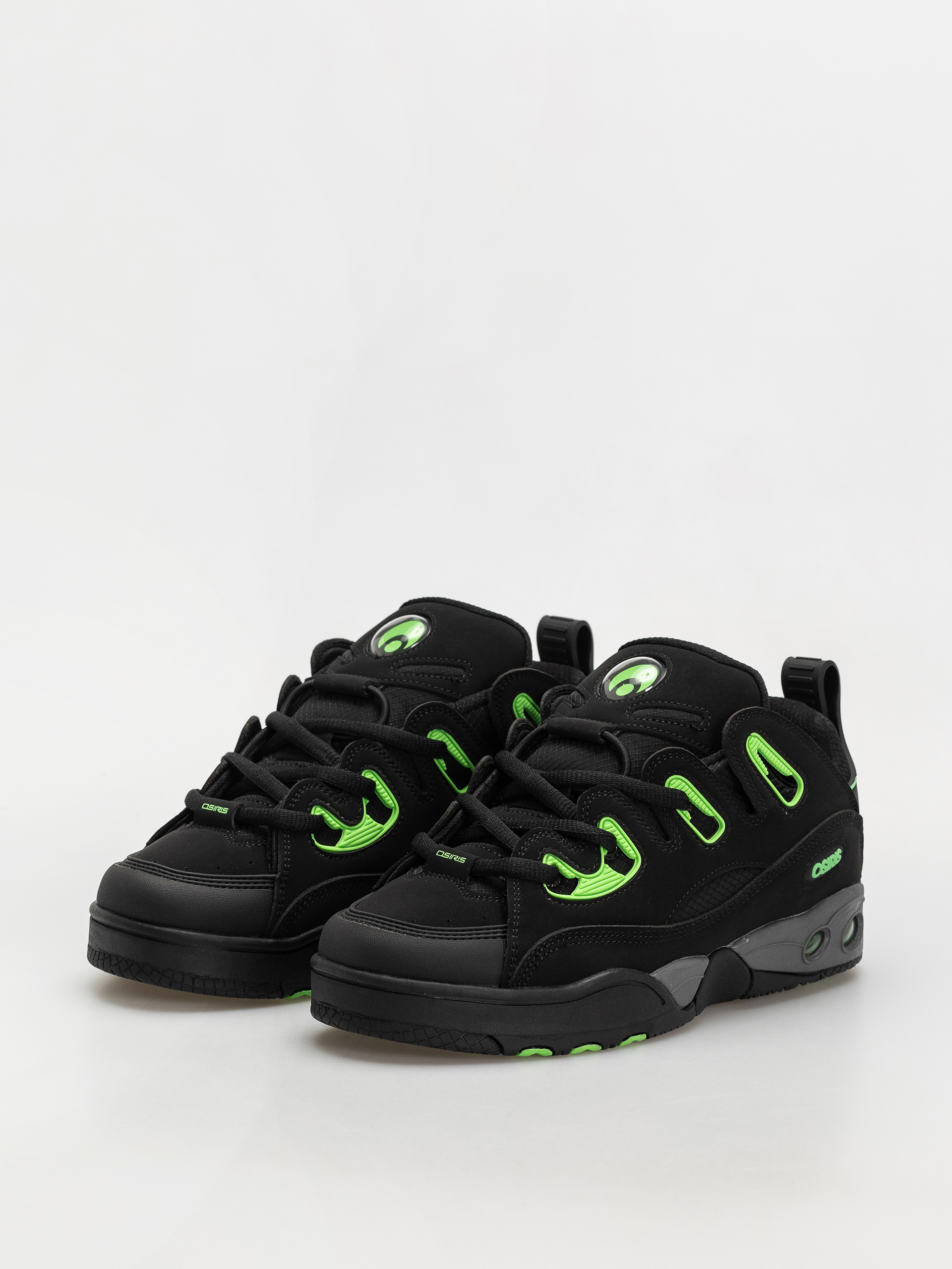 Pantofi Osiris D3 E (black/charcoal/green)