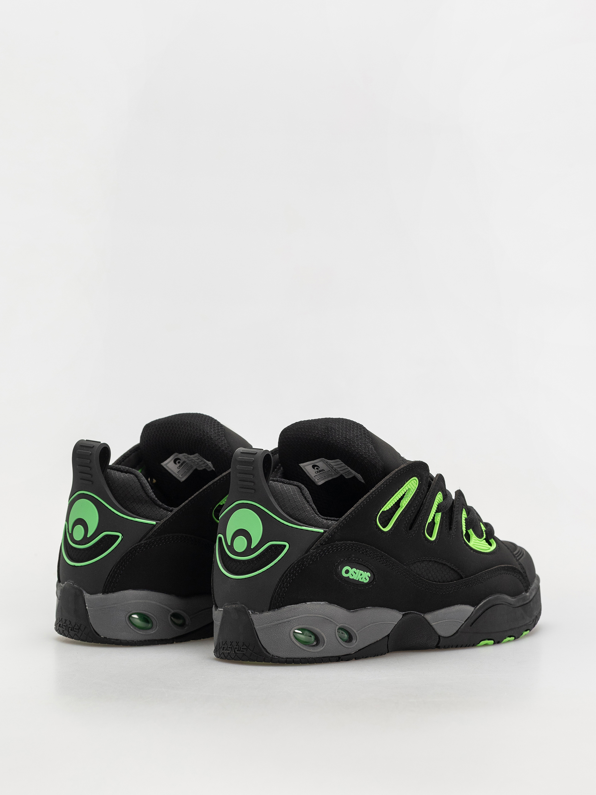 Pantofi Osiris D3 E (black/charcoal/green)