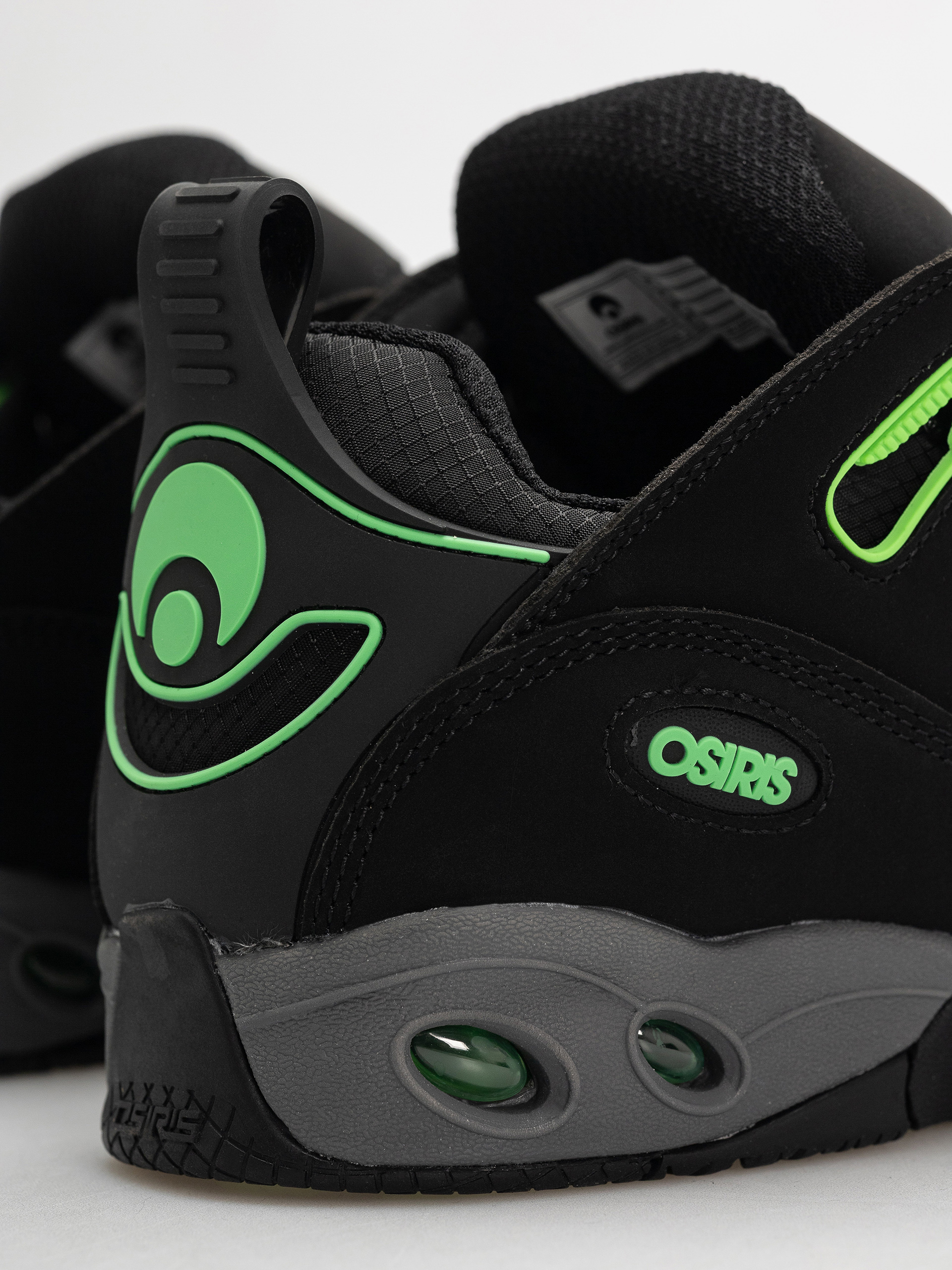 Pantofi Osiris D3 E (black/charcoal/green)
