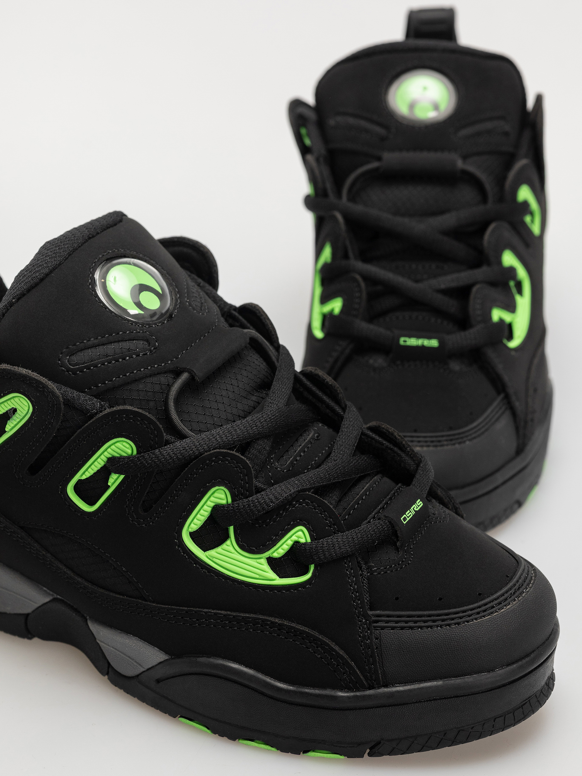 Pantofi Osiris D3 E (black/charcoal/green)
