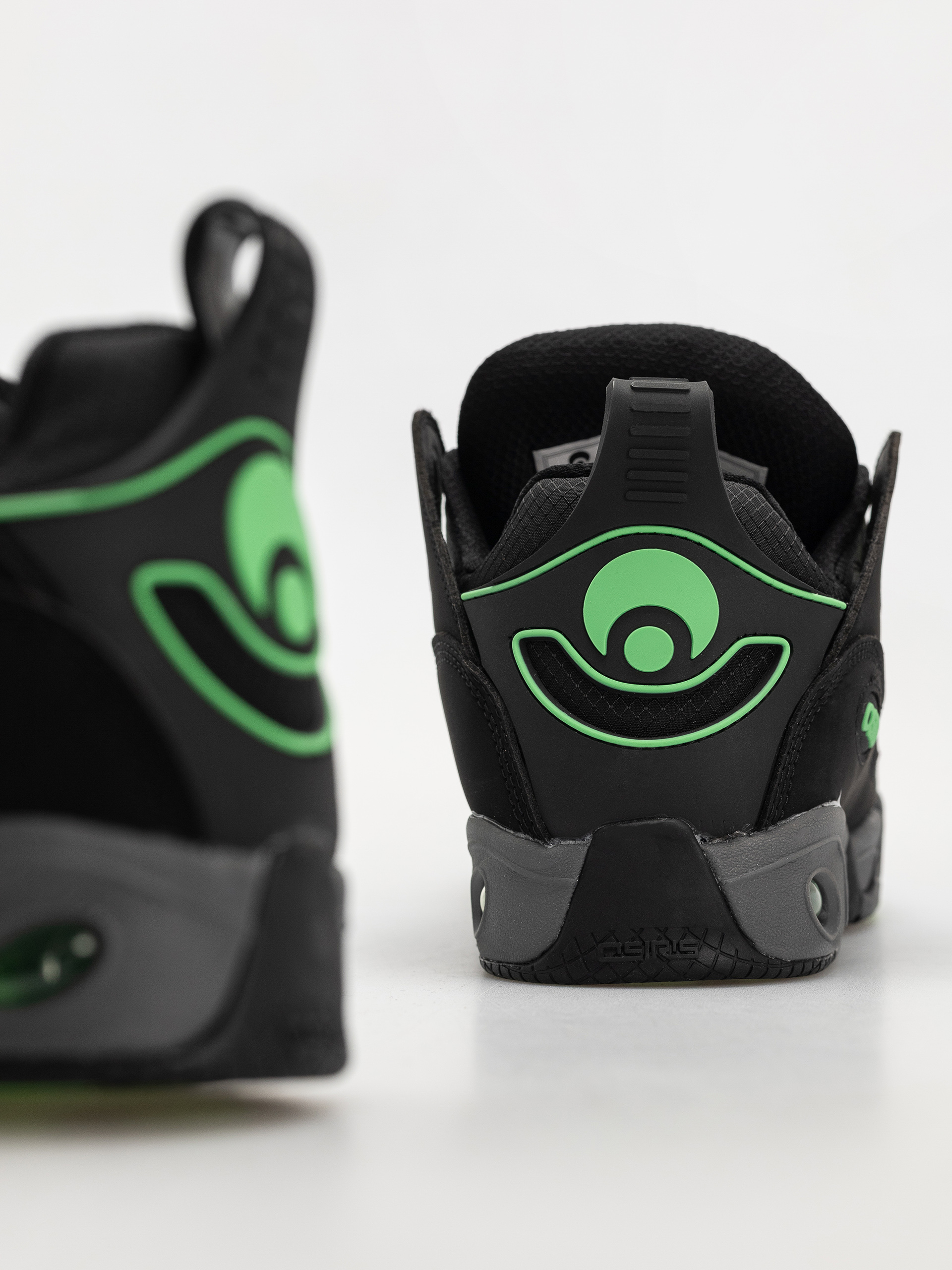 Pantofi Osiris D3 E (black/charcoal/green)