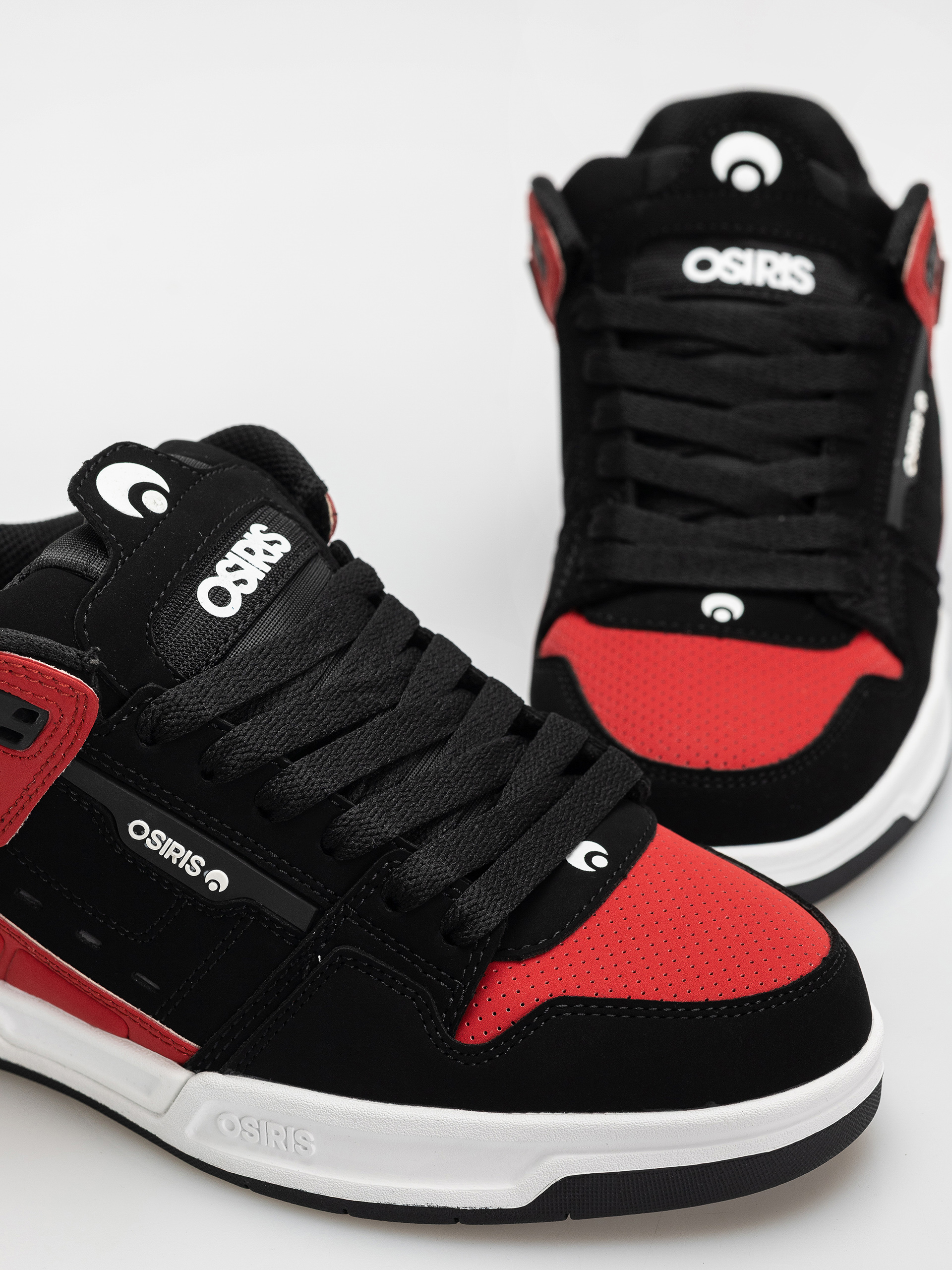 Pantofi Osiris Peril (black/white/red)