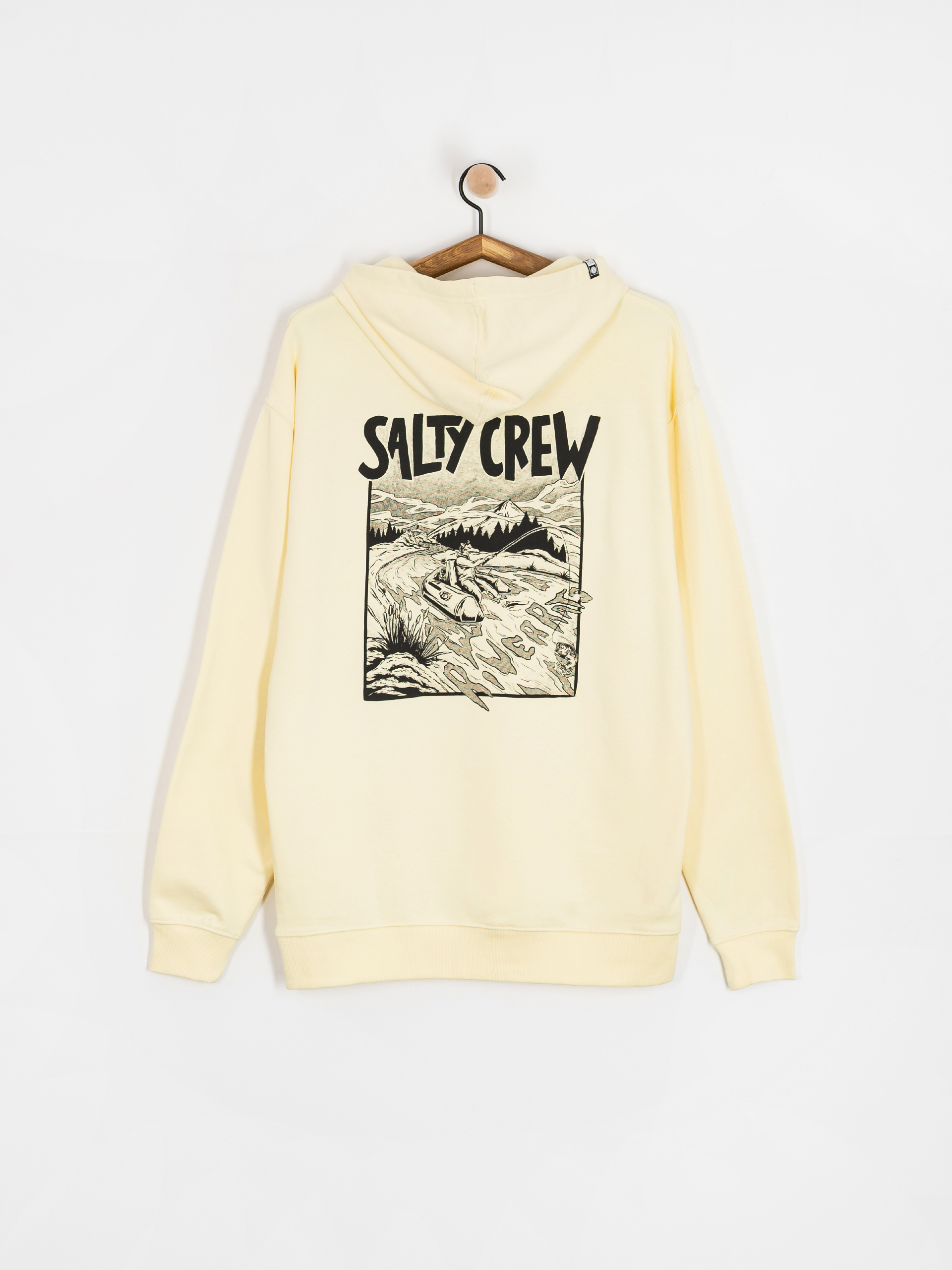 Hanorac cu glugă Salty Crew River Rats HD (transparent yellow)