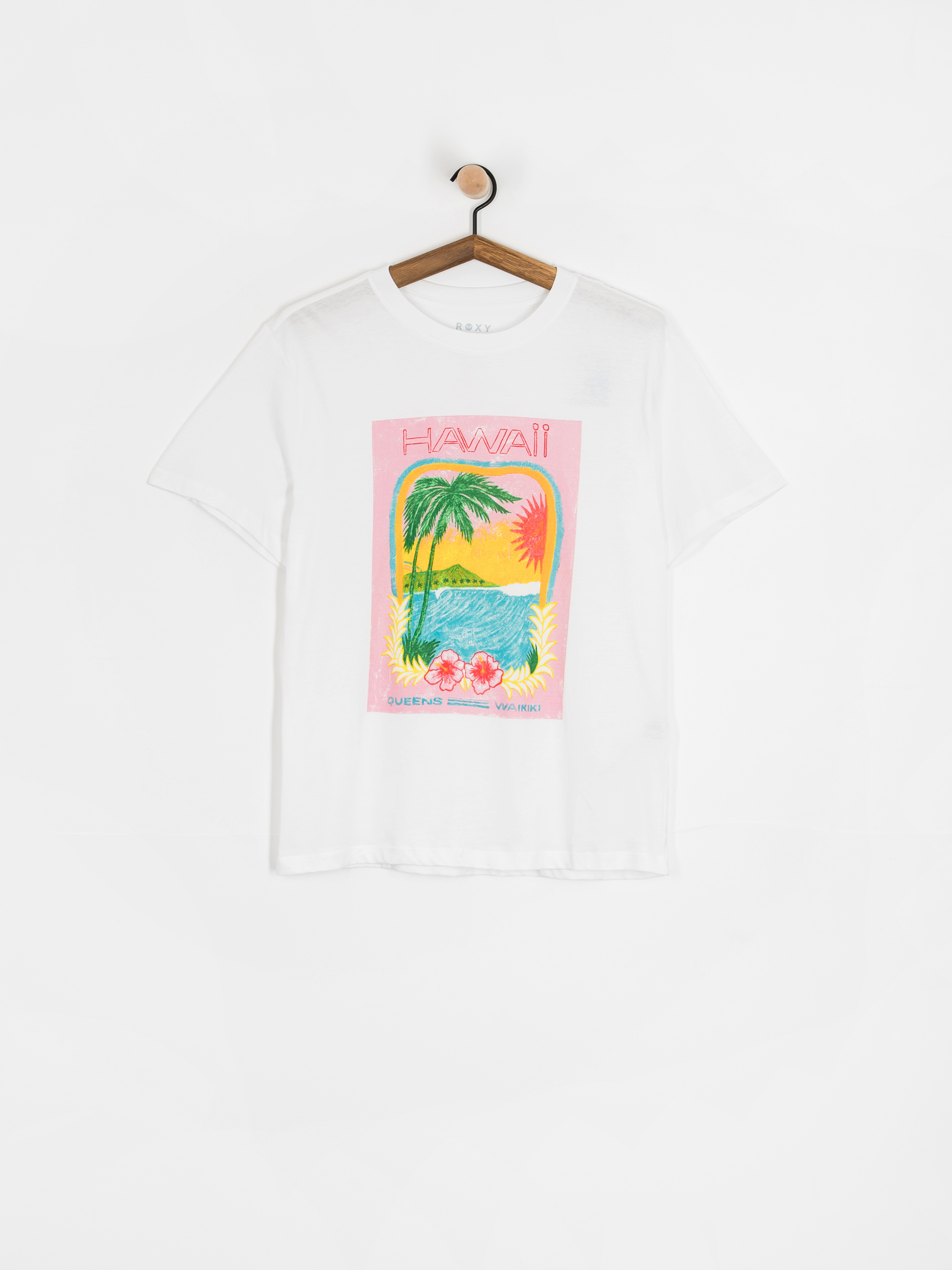 Tricou Roxy Atlas Hangloose Wmn (bright white hawaii)