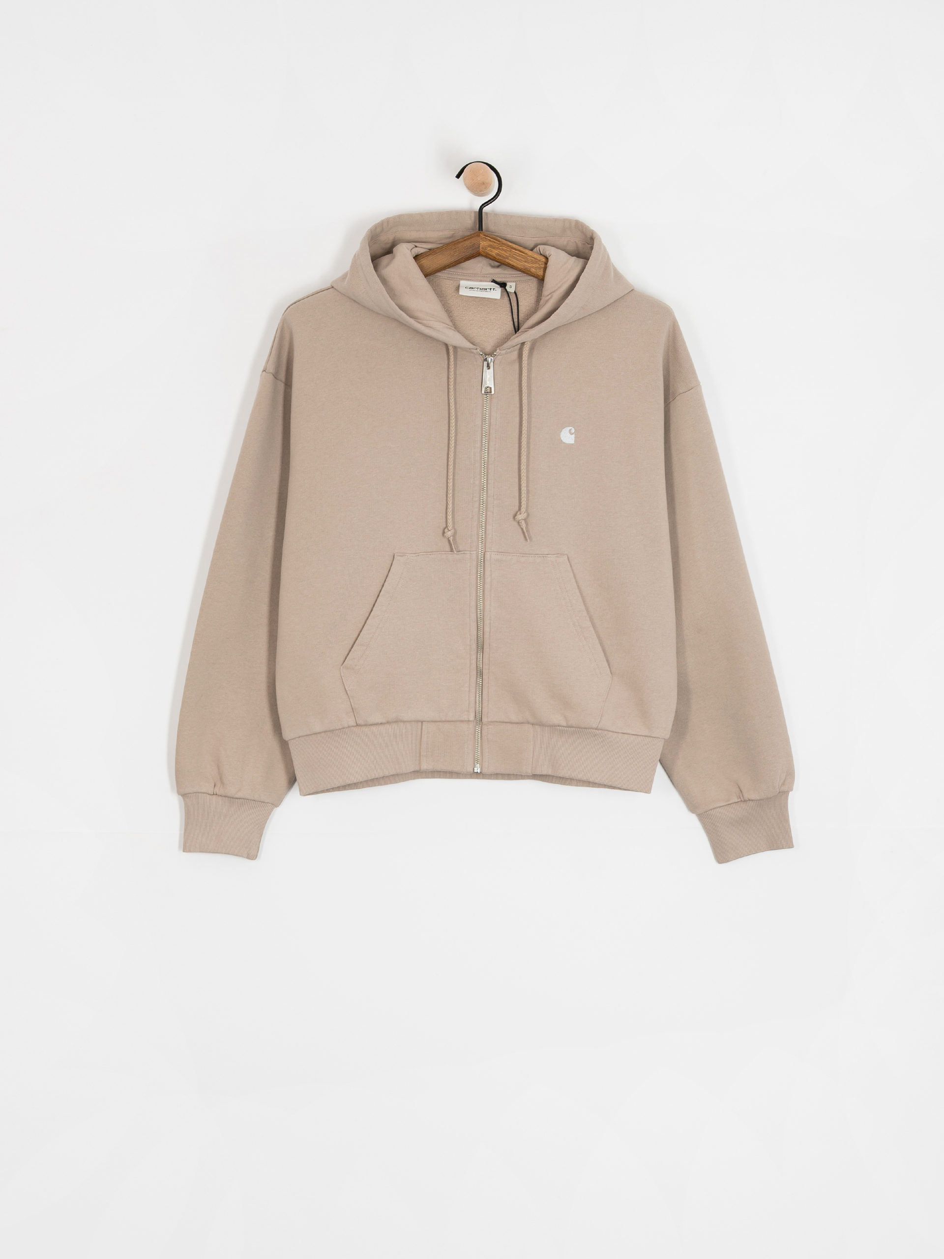 Hanorac cu glugă Carhartt WIP Casey ZHD Wmn (dusky beige/silver)