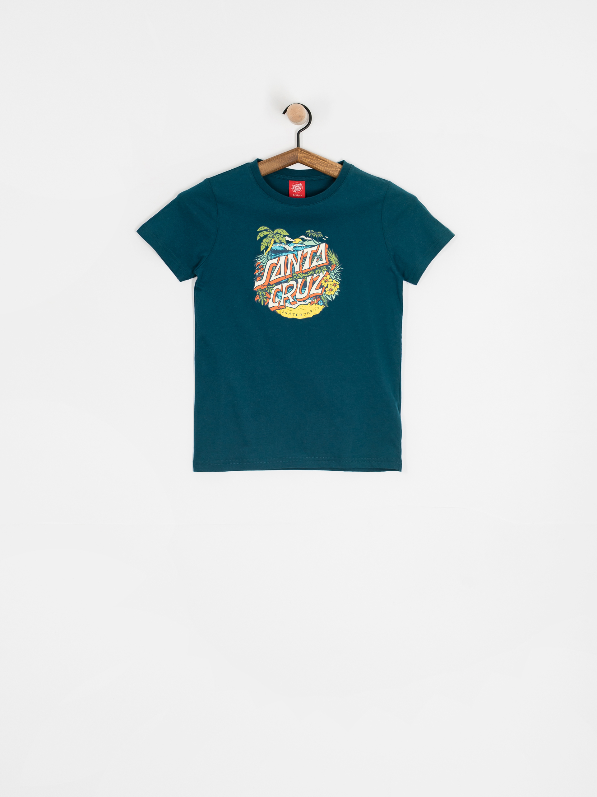 Tricou Santa Cruz Aloha Dot Front JR (tidal teal)