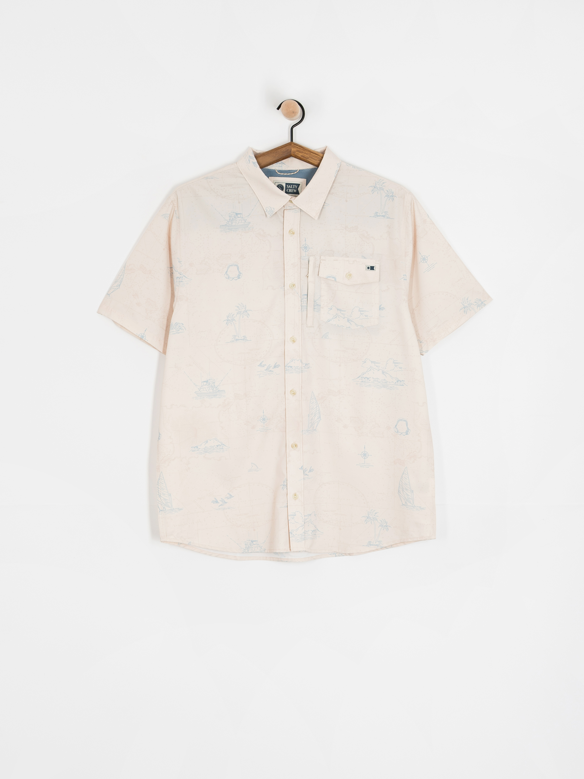 Cămașă Salty Crew Helmsman Uv Button Up (oyster)