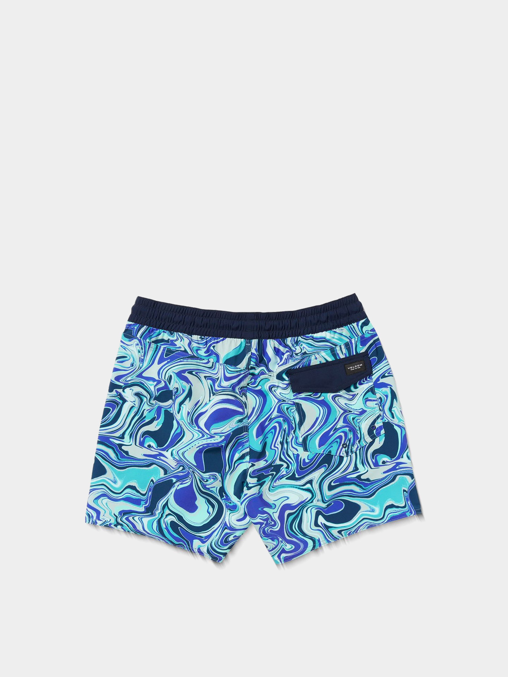 Pantaloni scurți Volcom Lido Print Trunk 16 (navy)