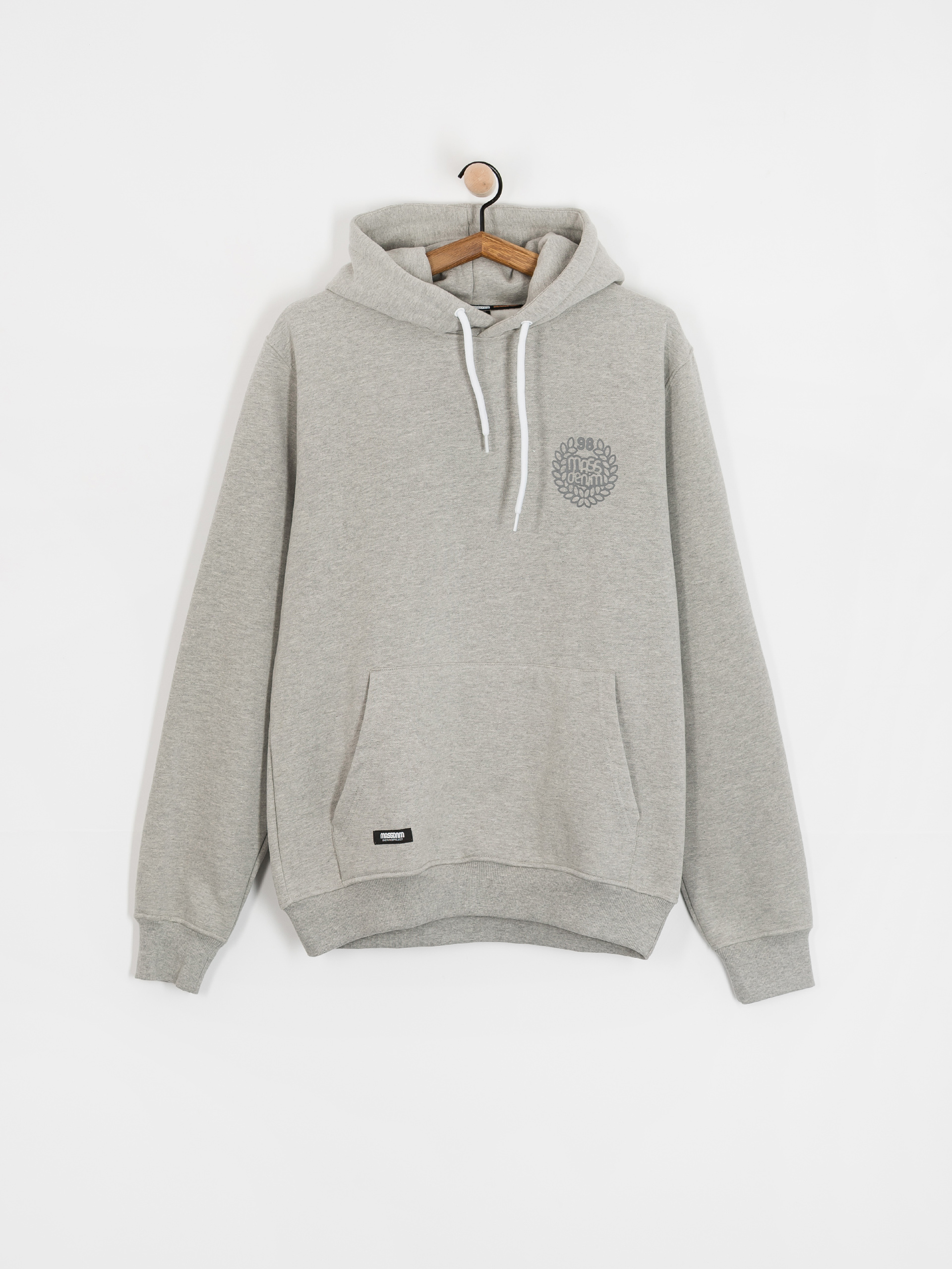 Hanorac cu glugă MassDnm Base Back HD (lt heather grey)